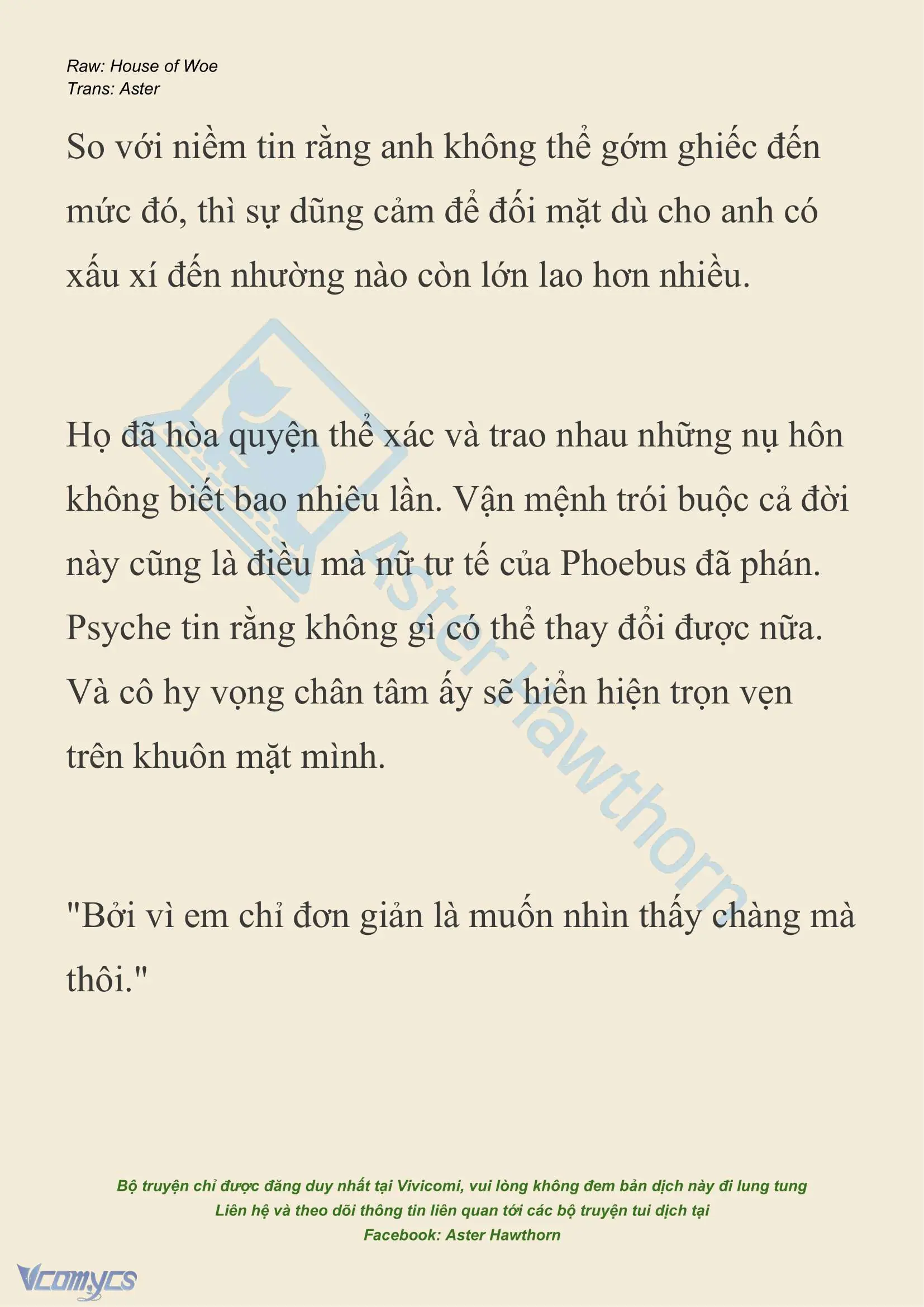 [NOVEL] Dành Cho Các Nữ Thần: Dành cho Psyche Chapter 20 - Trang 20