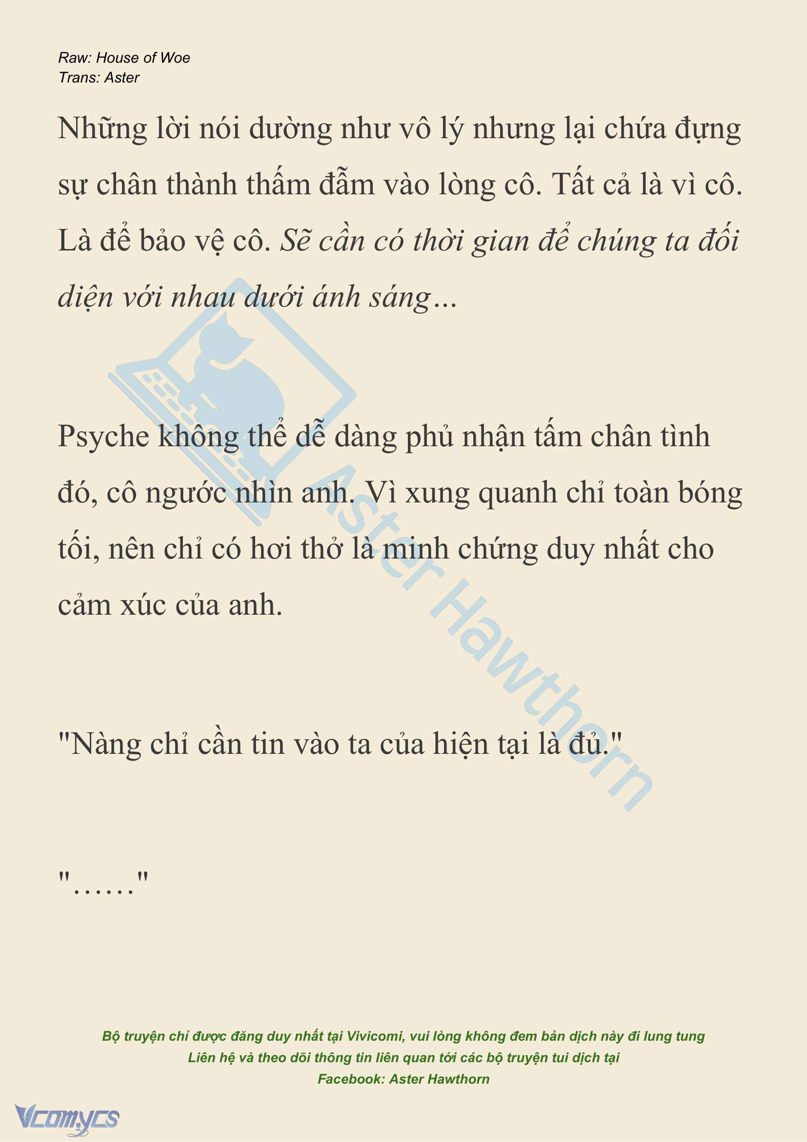 [NOVEL] Dành Cho Các Nữ Thần: Dành cho Psyche Chapter 20 - Trang 26