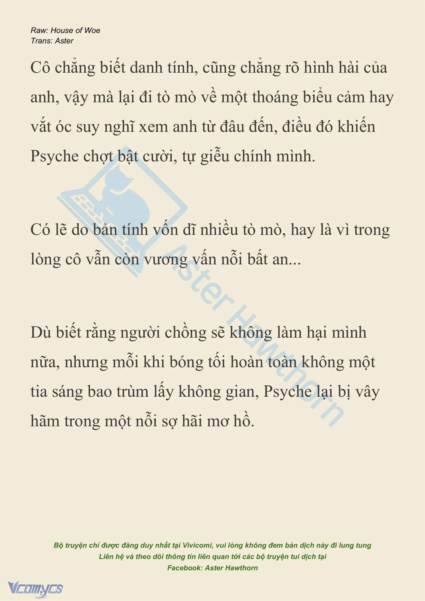 [NOVEL] Dành Cho Các Nữ Thần: Dành cho Psyche Chapter 20 - Trang 3