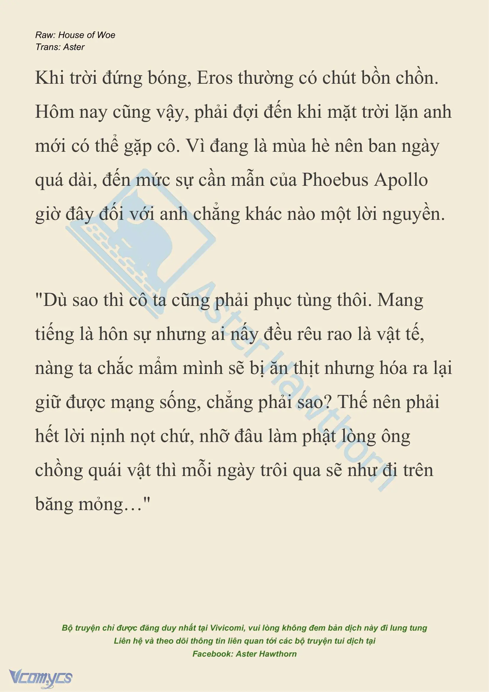 [NOVEL] Dành Cho Các Nữ Thần: Dành cho Psyche Chapter 21 - Trang 10