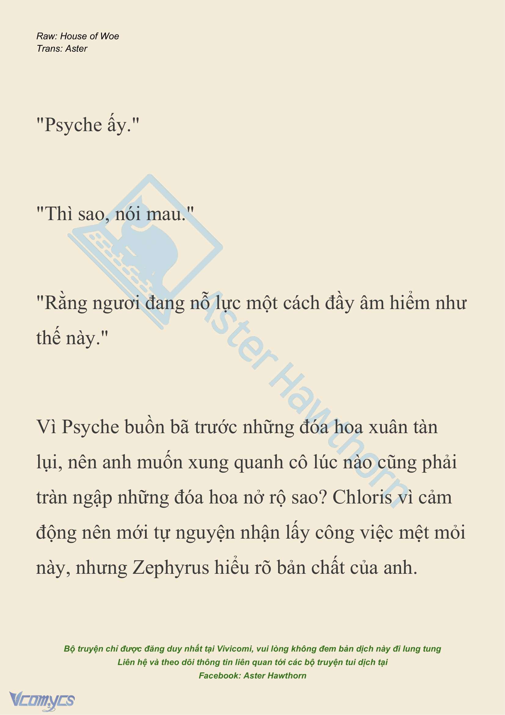 [NOVEL] Dành Cho Các Nữ Thần: Dành cho Psyche Chapter 21 - Trang 14