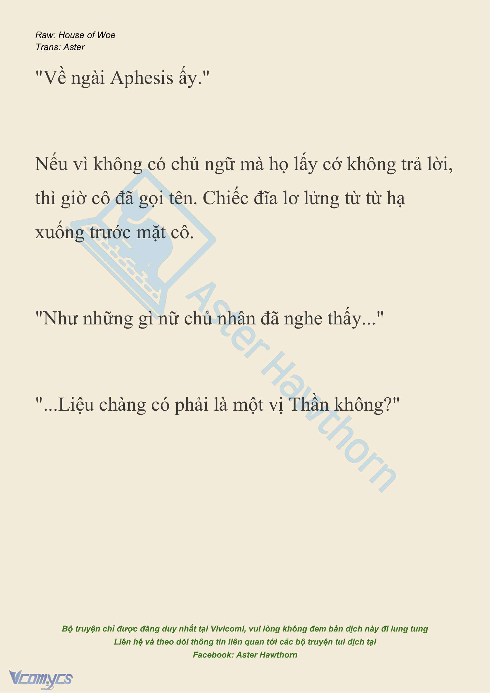 [NOVEL] Dành Cho Các Nữ Thần: Dành cho Psyche Chapter 21 - Trang 21
