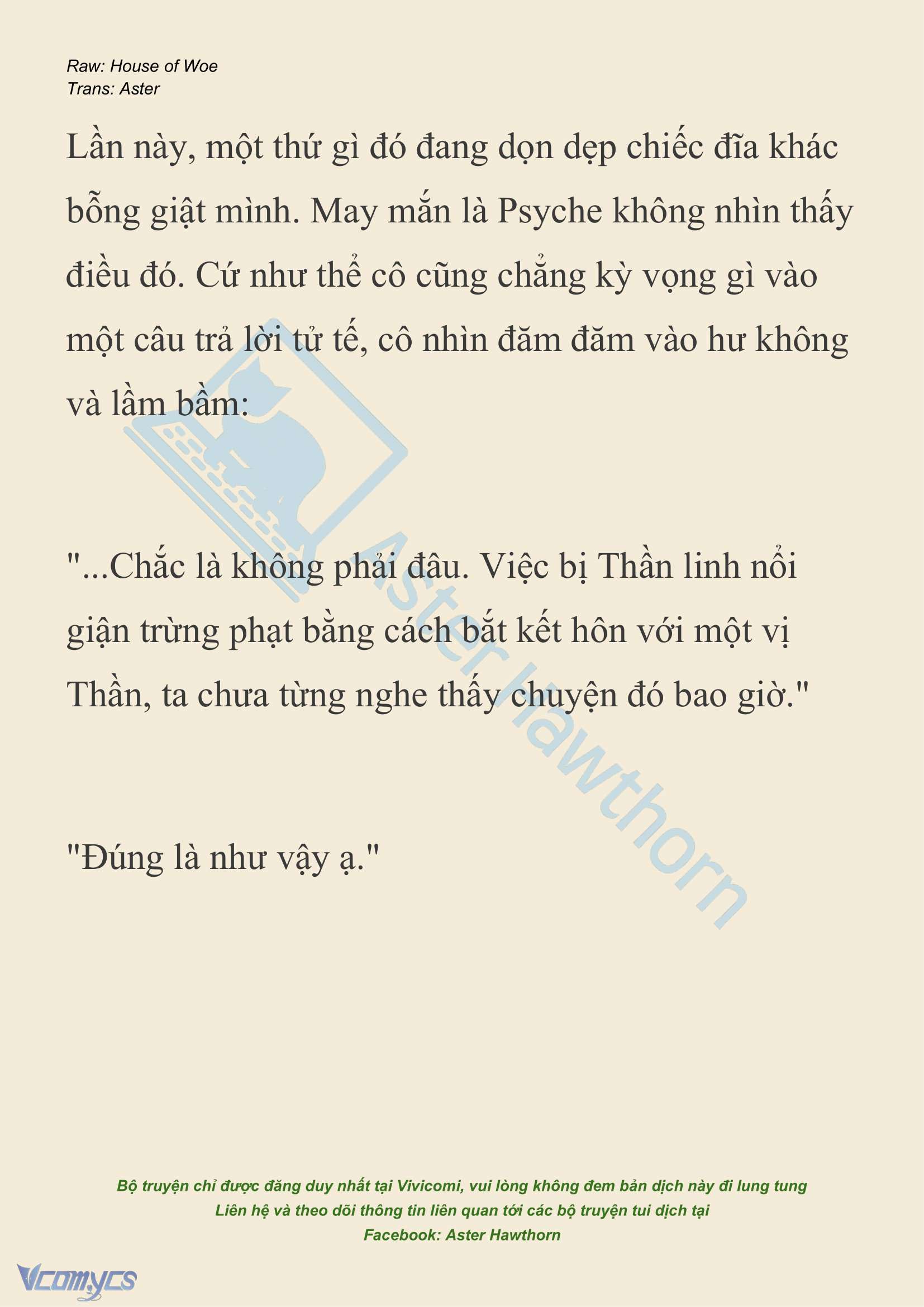 [NOVEL] Dành Cho Các Nữ Thần: Dành cho Psyche Chapter 21 - Trang 22