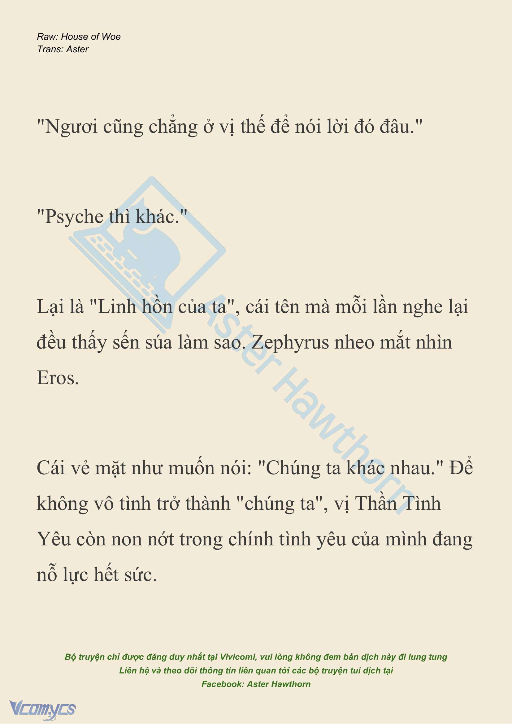 [NOVEL] Dành Cho Các Nữ Thần: Dành cho Psyche Chapter 21 - Trang 6