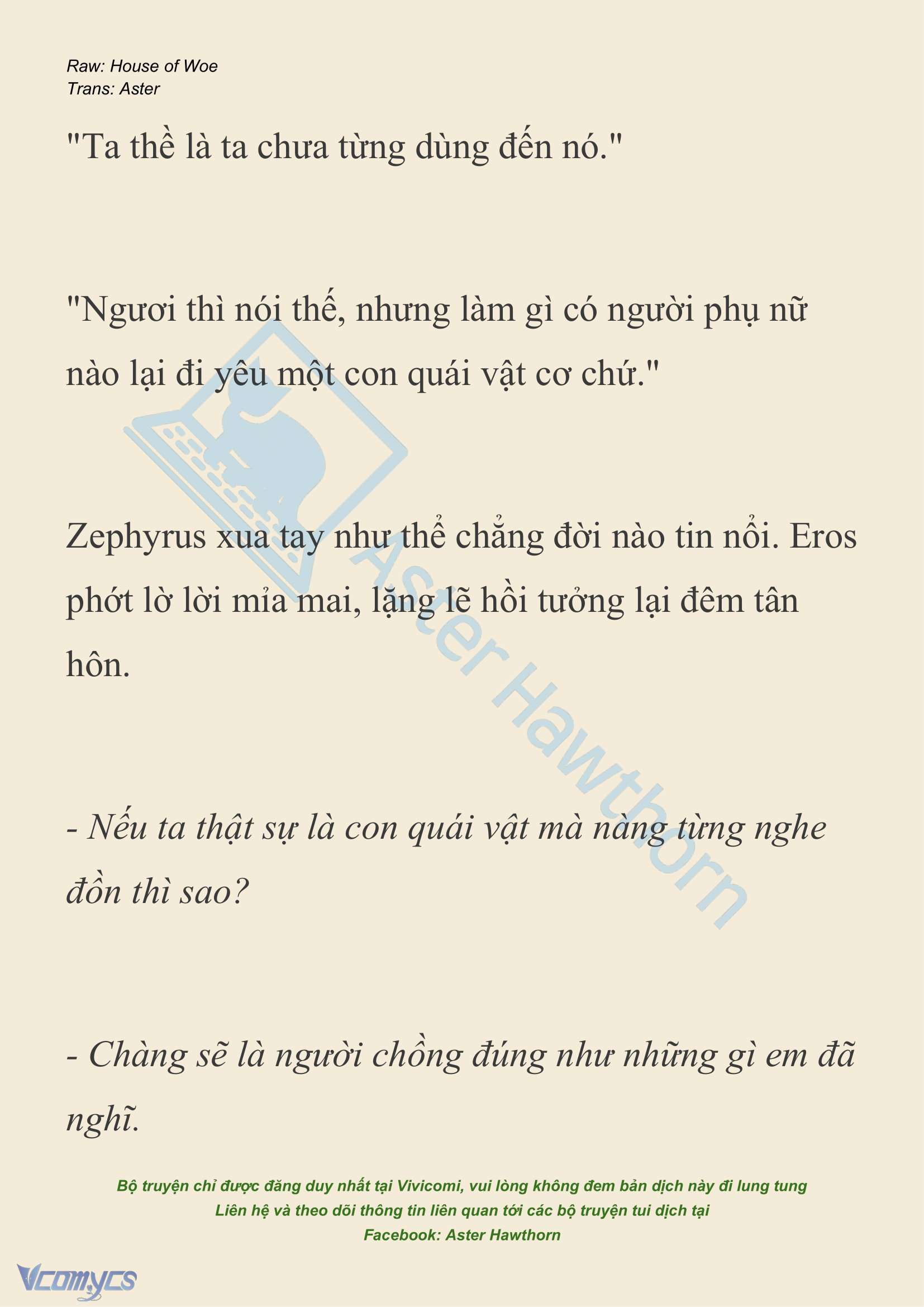 [NOVEL] Dành Cho Các Nữ Thần: Dành cho Psyche Chapter 21 - Trang 8