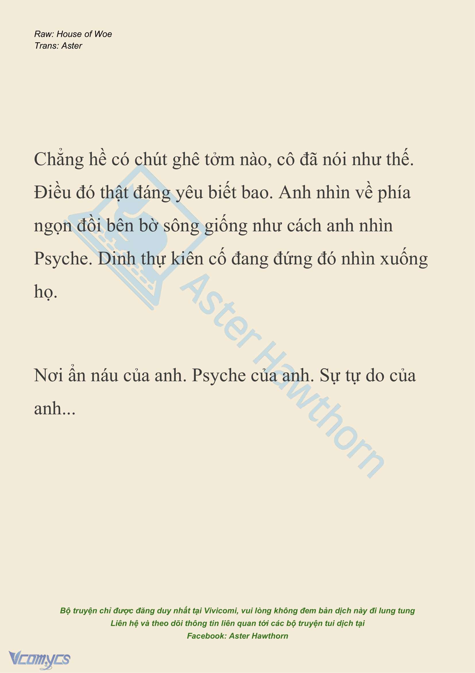 [NOVEL] Dành Cho Các Nữ Thần: Dành cho Psyche Chapter 21 - Trang 9