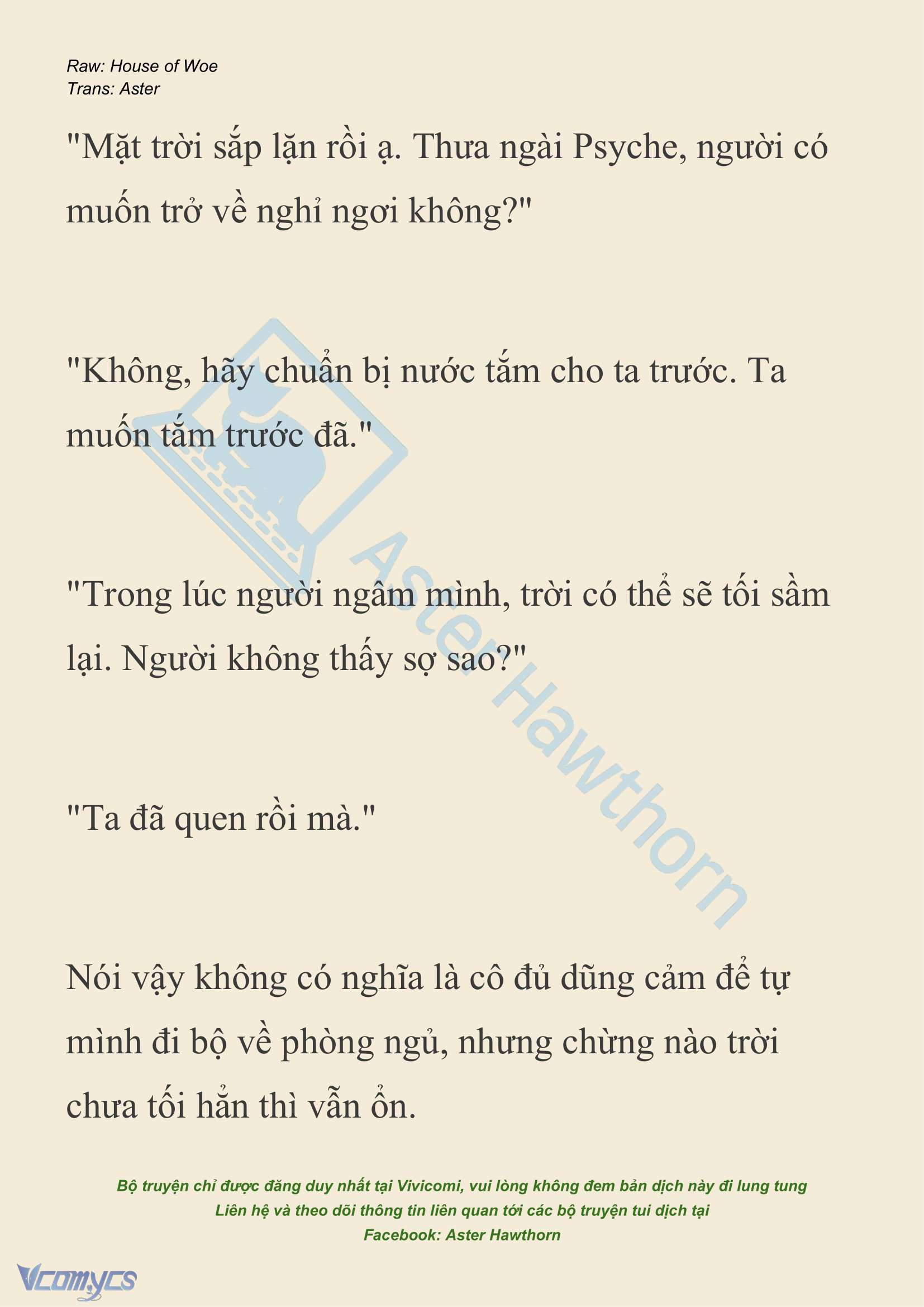 [NOVEL] Dành Cho Các Nữ Thần: Dành cho Psyche Chapter 22 - Trang 4