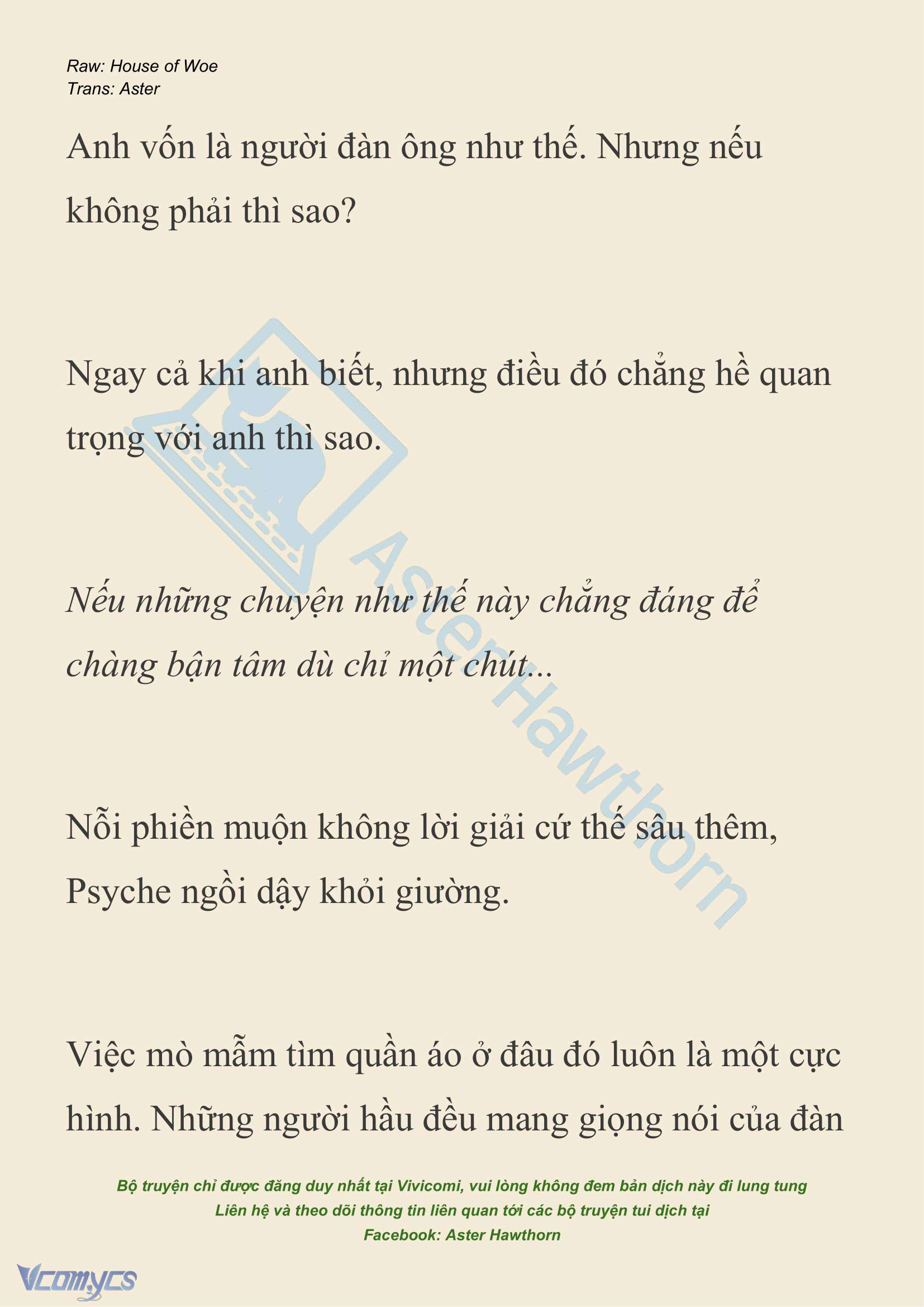 [NOVEL] Dành Cho Các Nữ Thần: Dành cho Psyche Chapter 23 - Trang 14