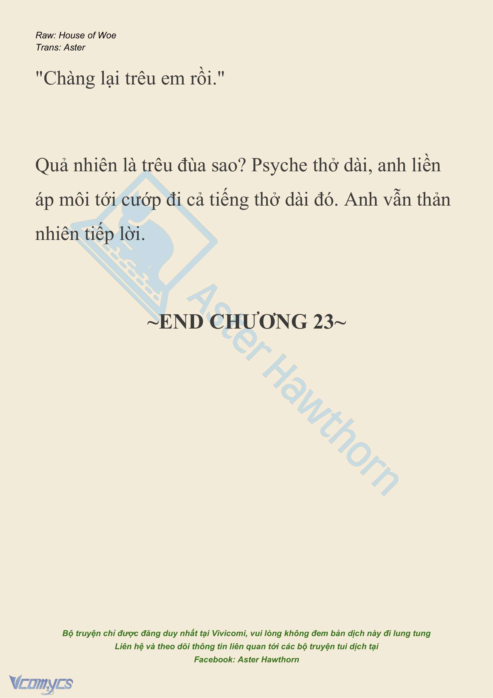 [NOVEL] Dành Cho Các Nữ Thần: Dành cho Psyche Chapter 23 - Trang 24