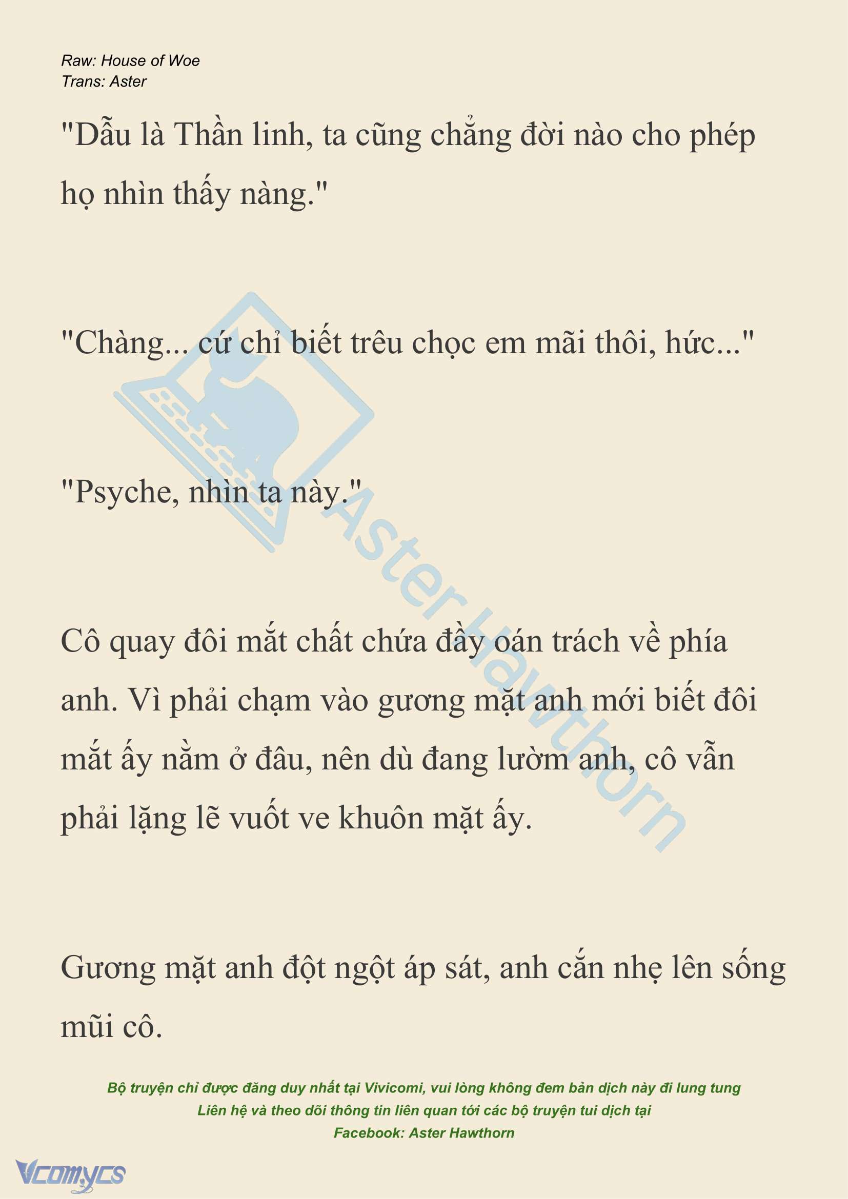 [NOVEL] Dành Cho Các Nữ Thần: Dành cho Psyche Chapter 23 - Trang 3