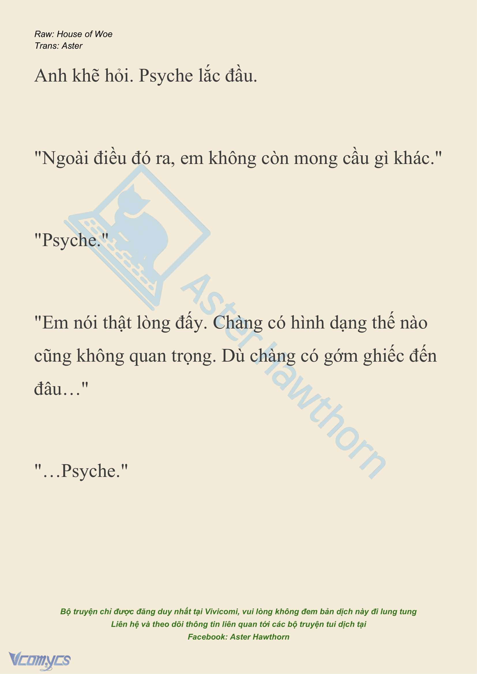 [NOVEL] Dành Cho Các Nữ Thần: Dành cho Psyche Chapter 24 - Trang 15