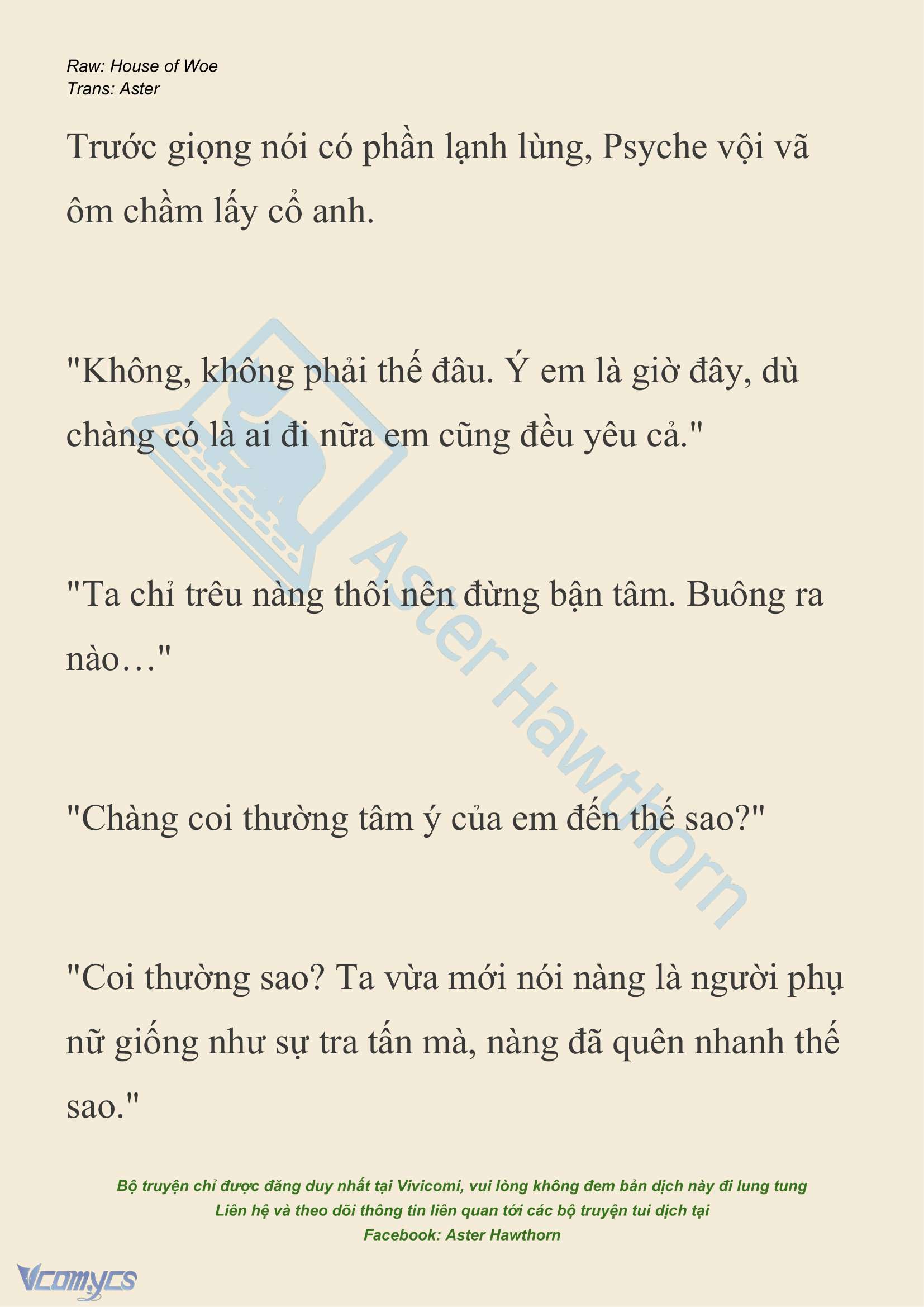 [NOVEL] Dành Cho Các Nữ Thần: Dành cho Psyche Chapter 24 - Trang 18