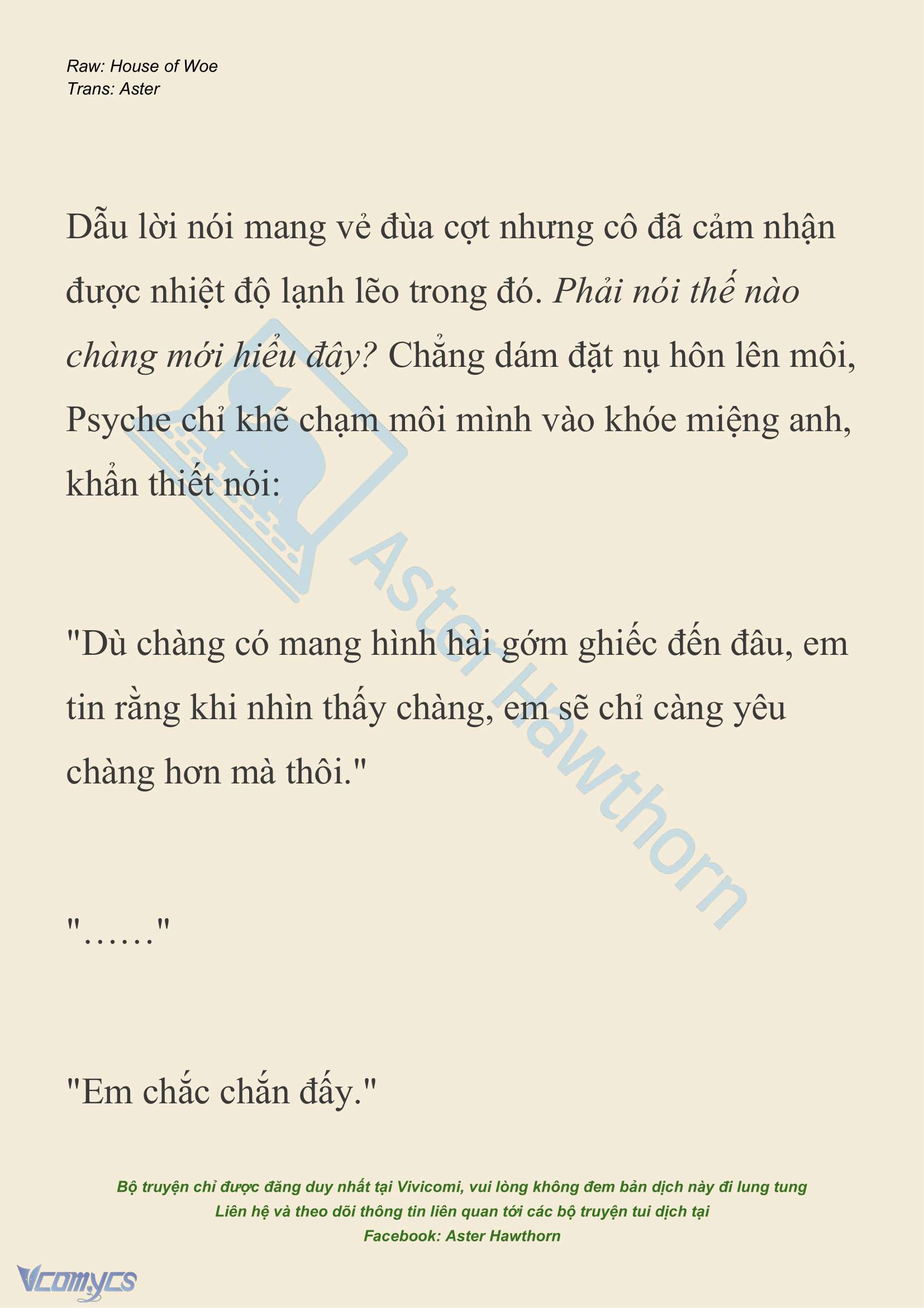 [NOVEL] Dành Cho Các Nữ Thần: Dành cho Psyche Chapter 24 - Trang 19