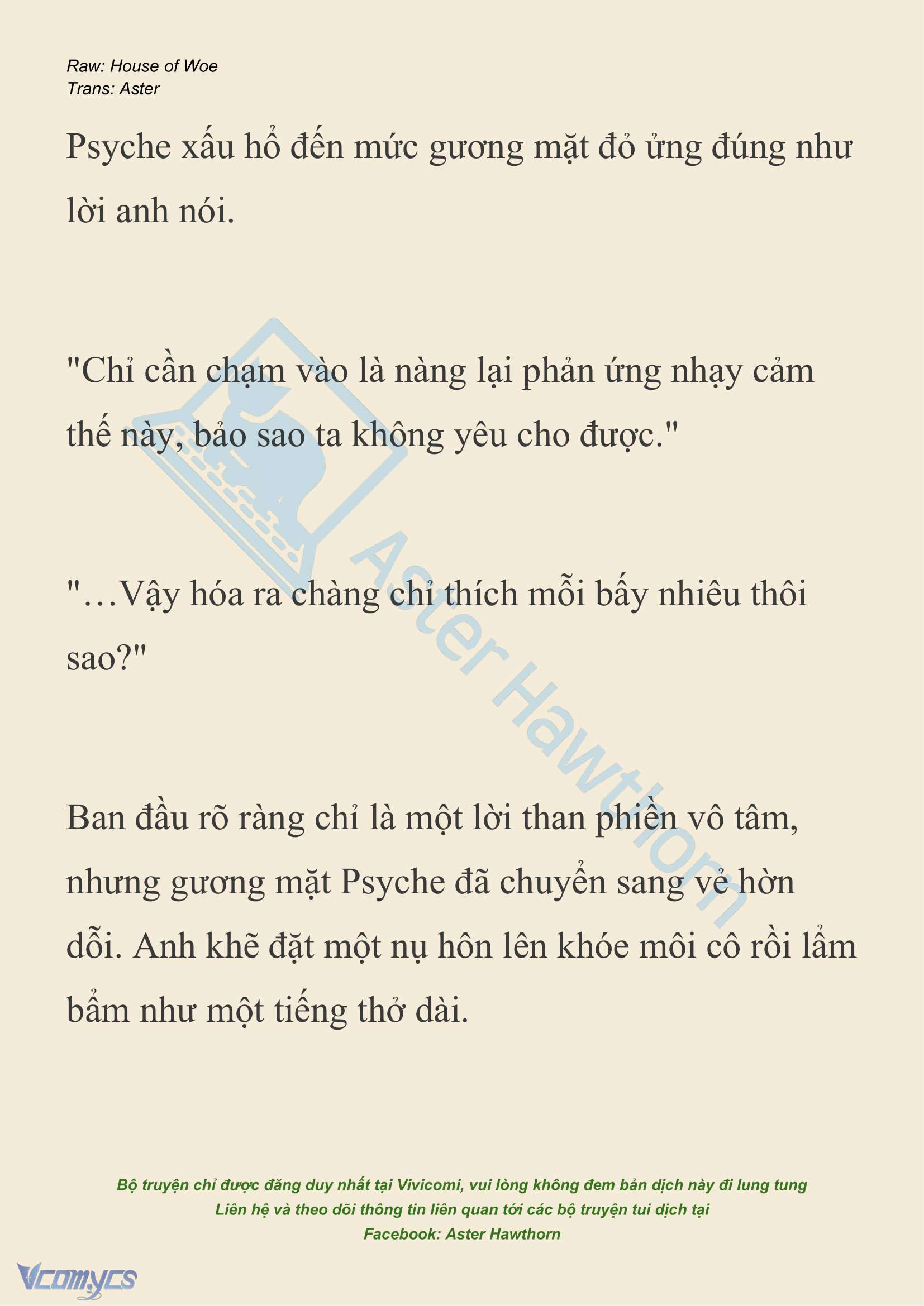 [NOVEL] Dành Cho Các Nữ Thần: Dành cho Psyche Chapter 24 - Trang 4