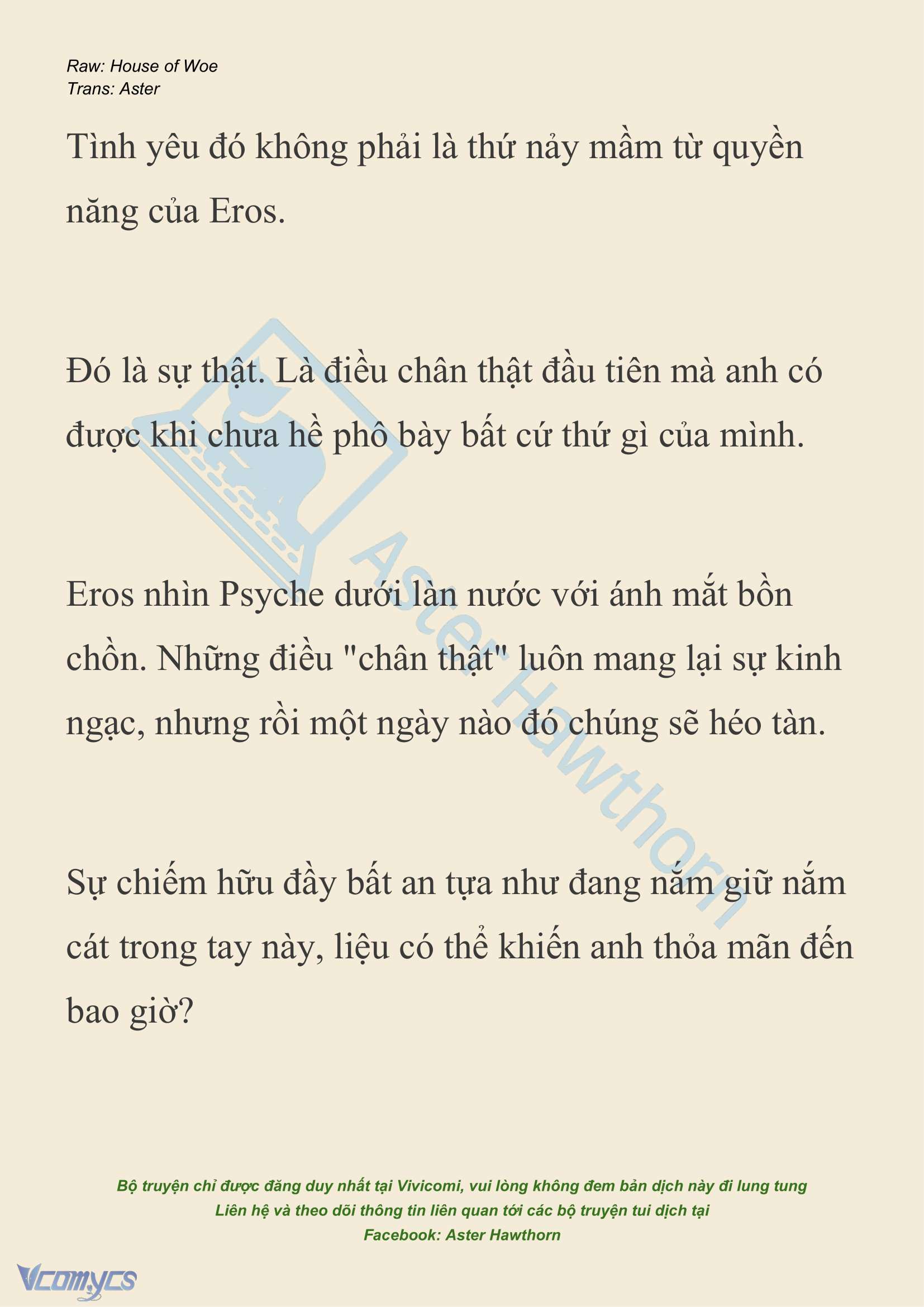 [NOVEL] Dành Cho Các Nữ Thần: Dành cho Psyche Chapter 25 - Trang 11