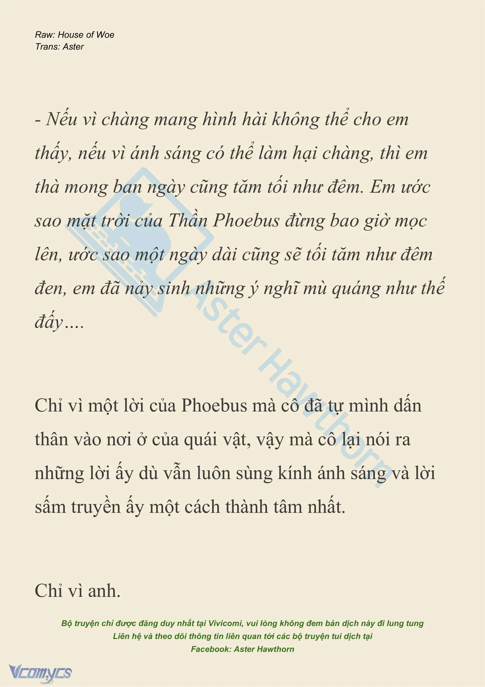 [NOVEL] Dành Cho Các Nữ Thần: Dành cho Psyche Chapter 25 - Trang 7