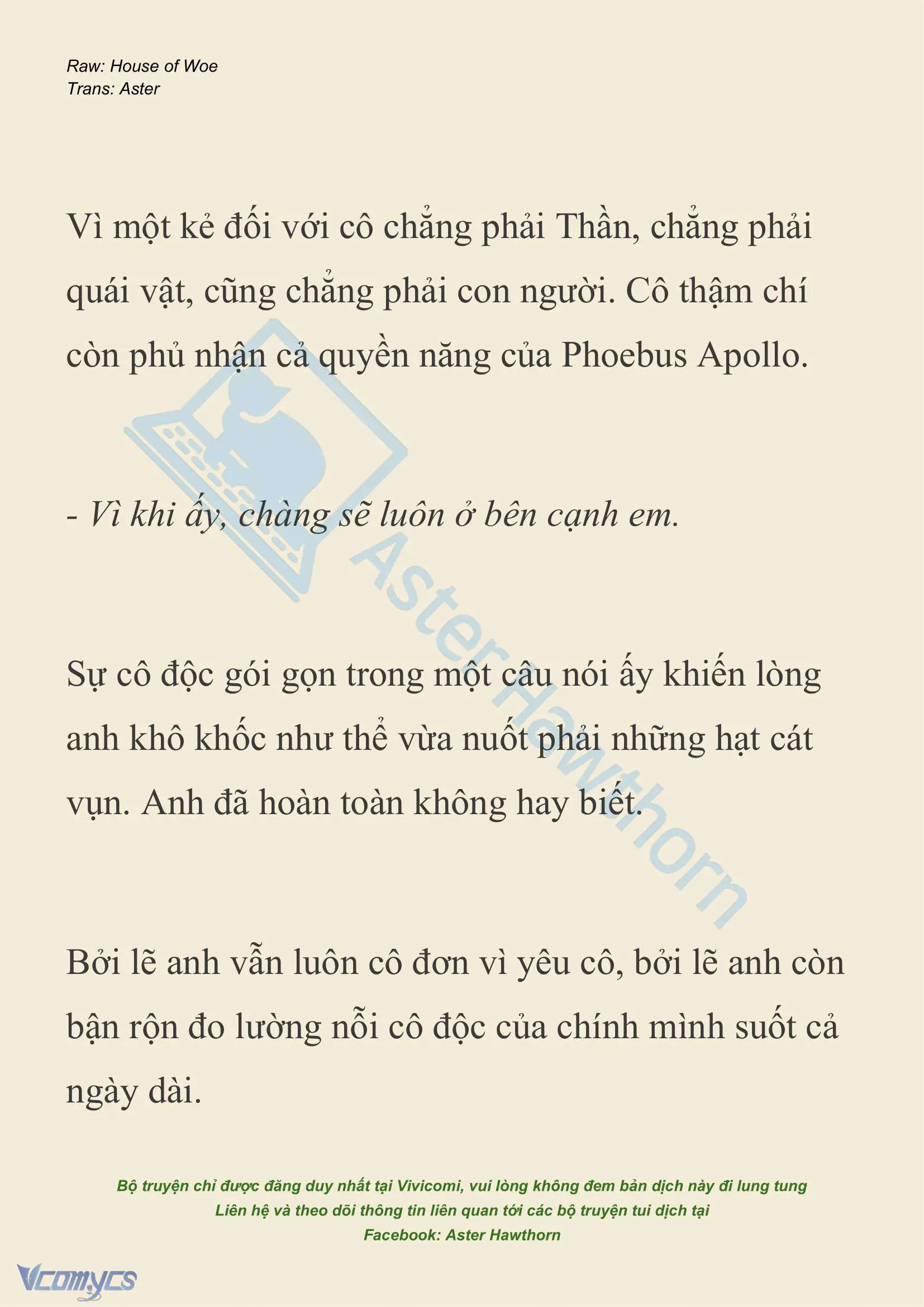 [NOVEL] Dành Cho Các Nữ Thần: Dành cho Psyche Chapter 25 - Trang 8