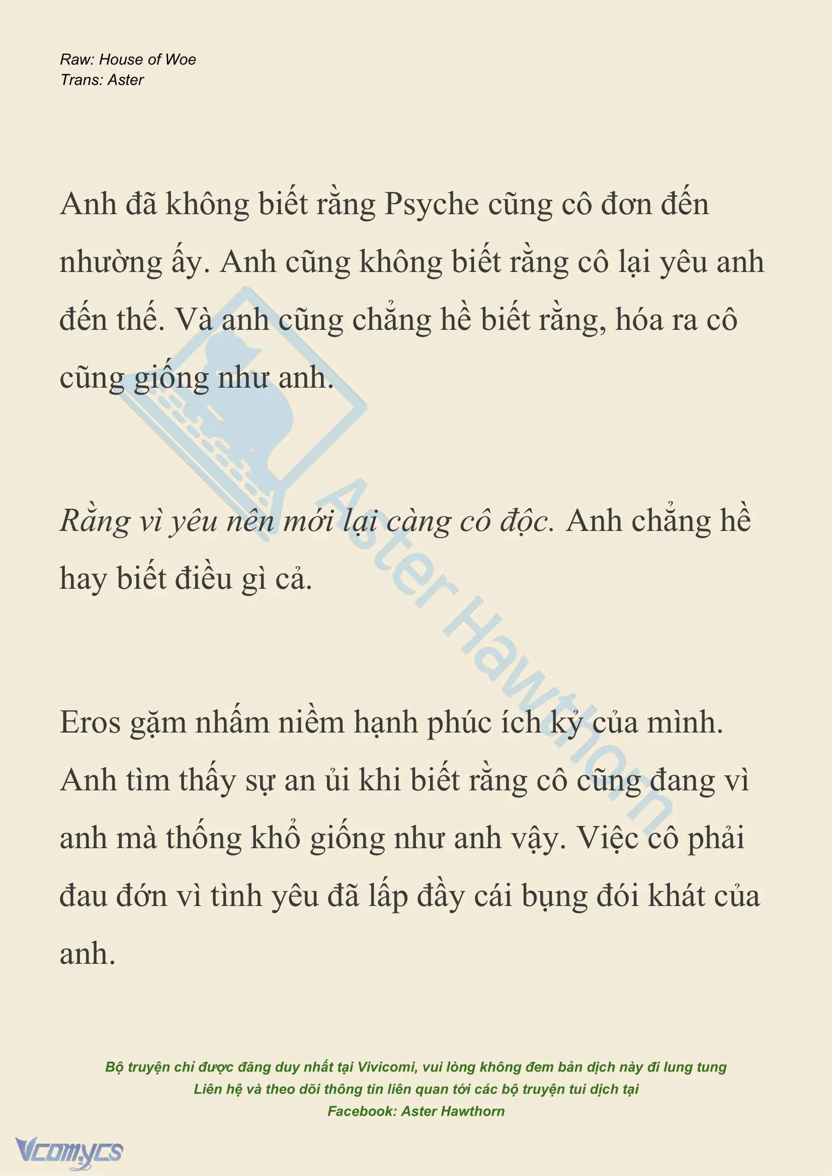 [NOVEL] Dành Cho Các Nữ Thần: Dành cho Psyche Chapter 25 - Trang 9