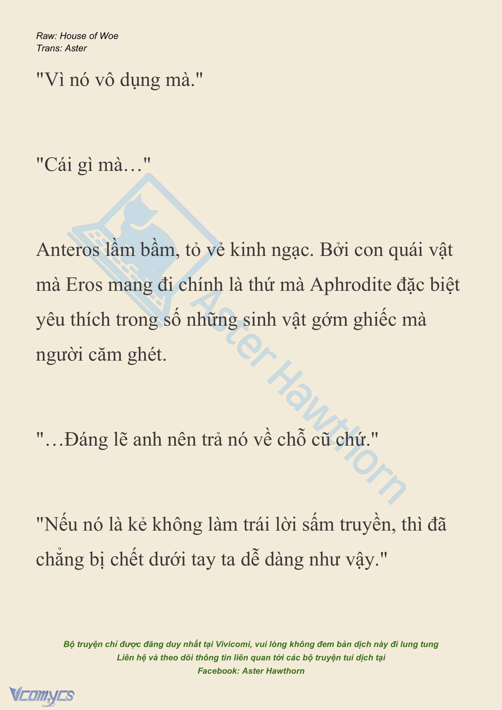 [NOVEL] Dành Cho Các Nữ Thần: Dành cho Psyche Chapter 26 - Trang 15