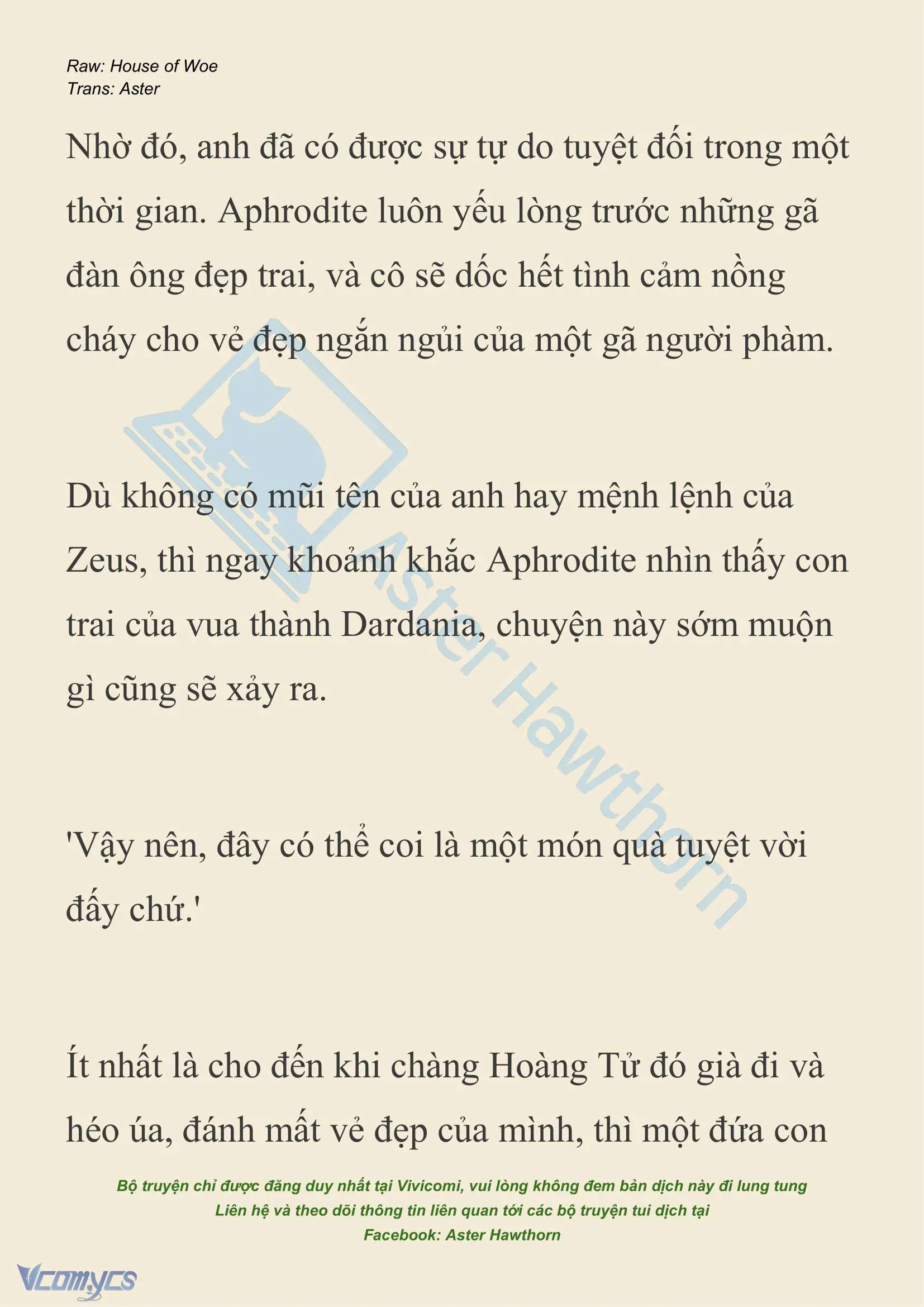 [NOVEL] Dành Cho Các Nữ Thần: Dành cho Psyche Chapter 26 - Trang 6