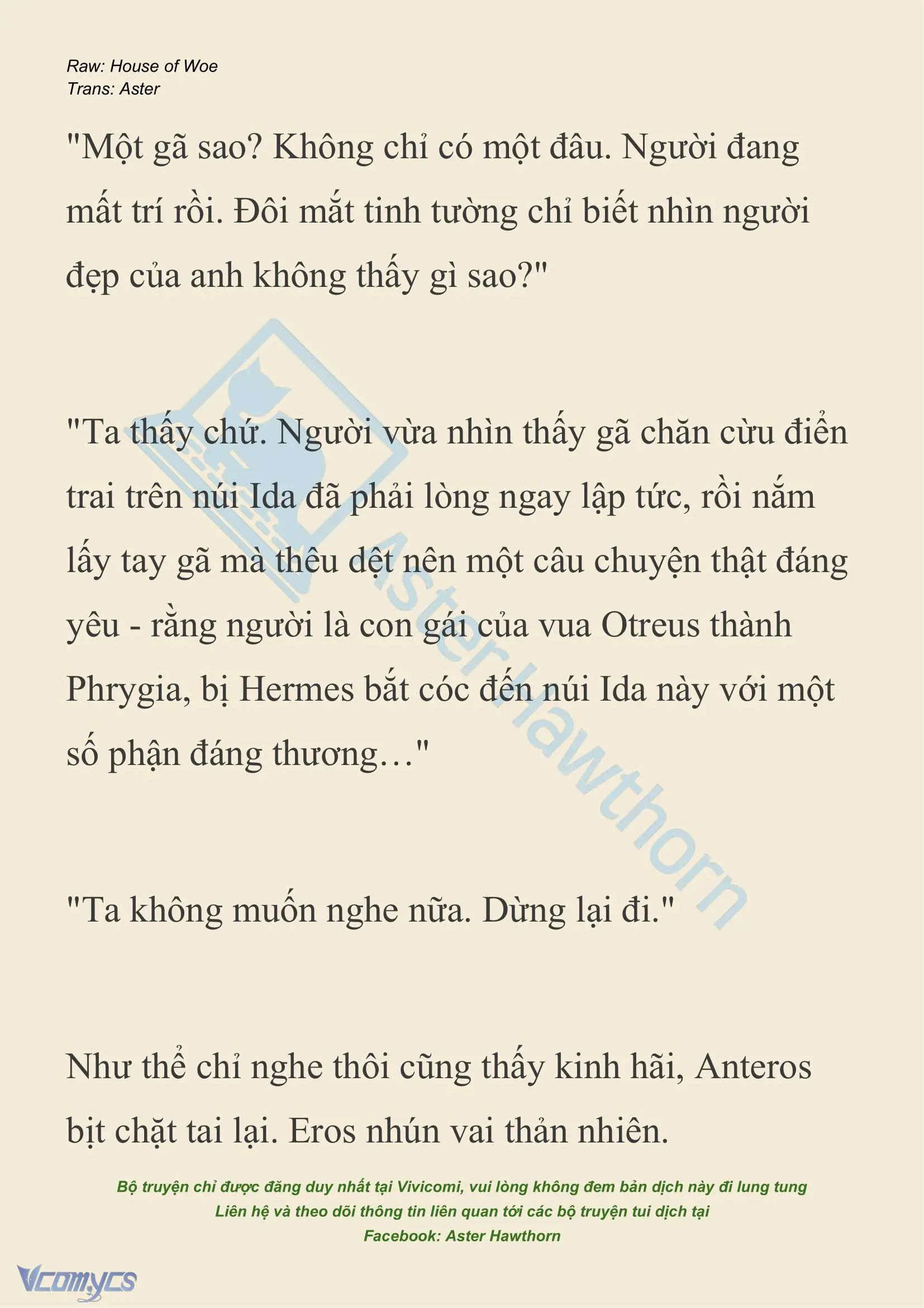 [NOVEL] Dành Cho Các Nữ Thần: Dành cho Psyche Chapter 26 - Trang 8