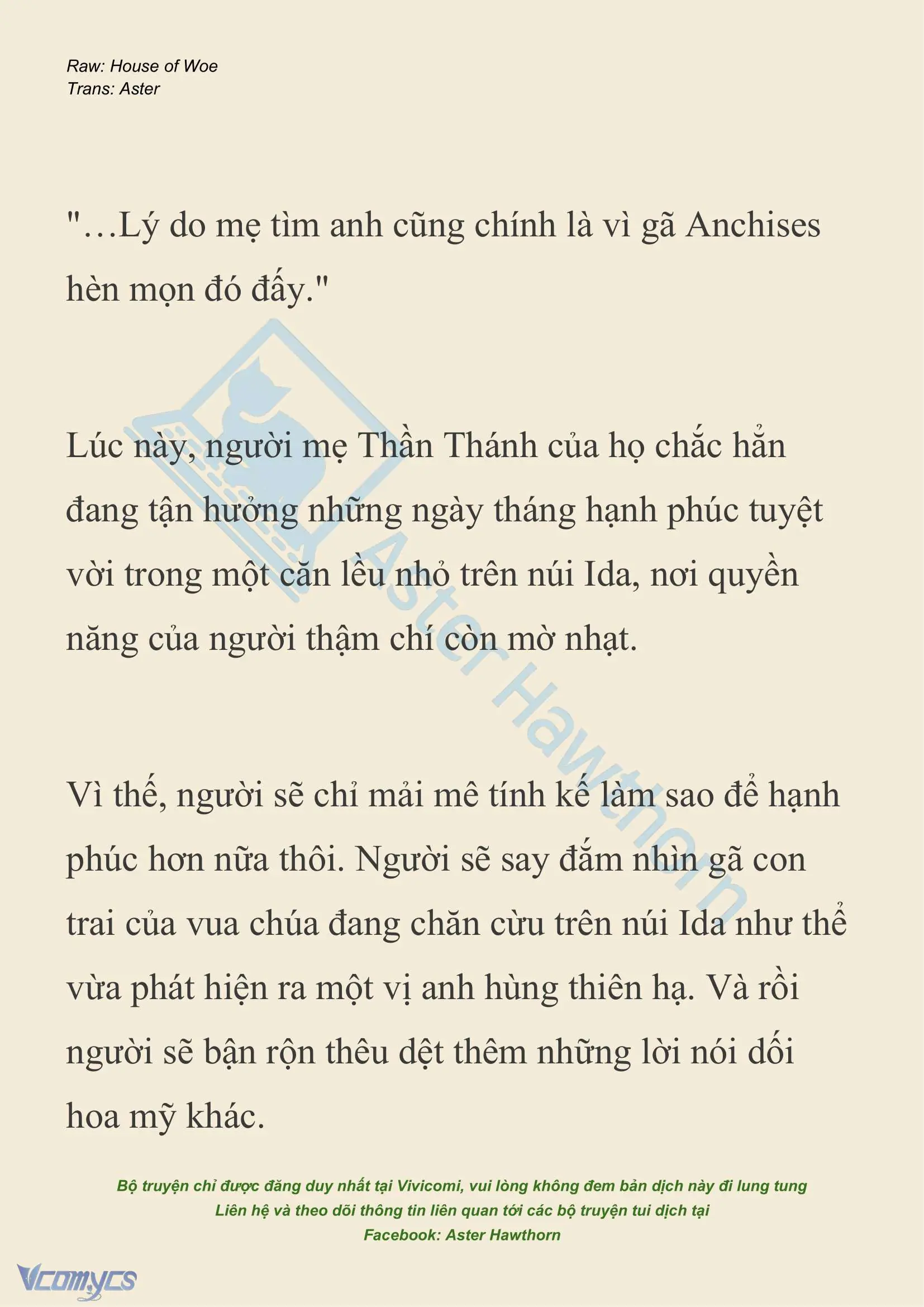 [NOVEL] Dành Cho Các Nữ Thần: Dành cho Psyche Chapter 26 - Trang 9