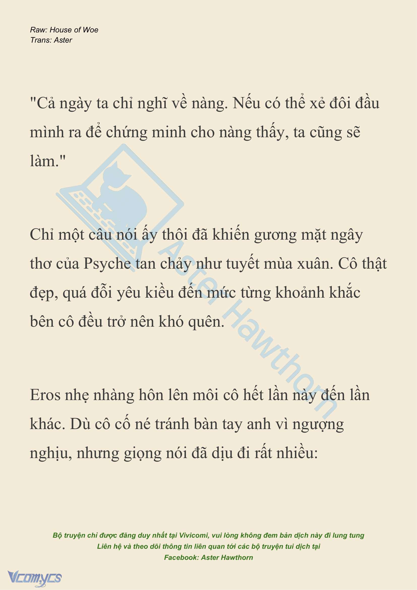 [NOVEL] Dành Cho Các Nữ Thần: Dành cho Psyche Chapter 27 - Trang 10