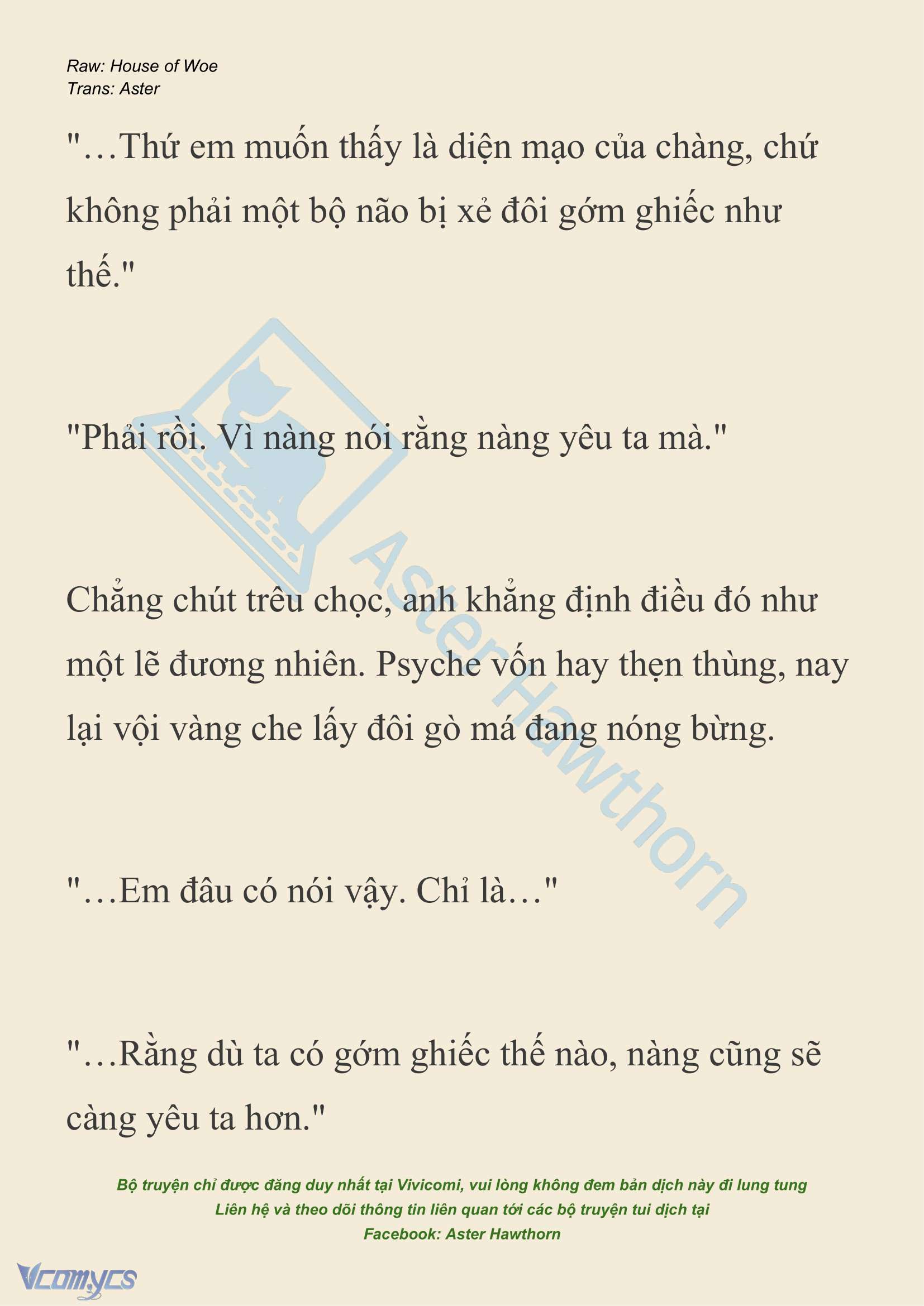 [NOVEL] Dành Cho Các Nữ Thần: Dành cho Psyche Chapter 27 - Trang 11