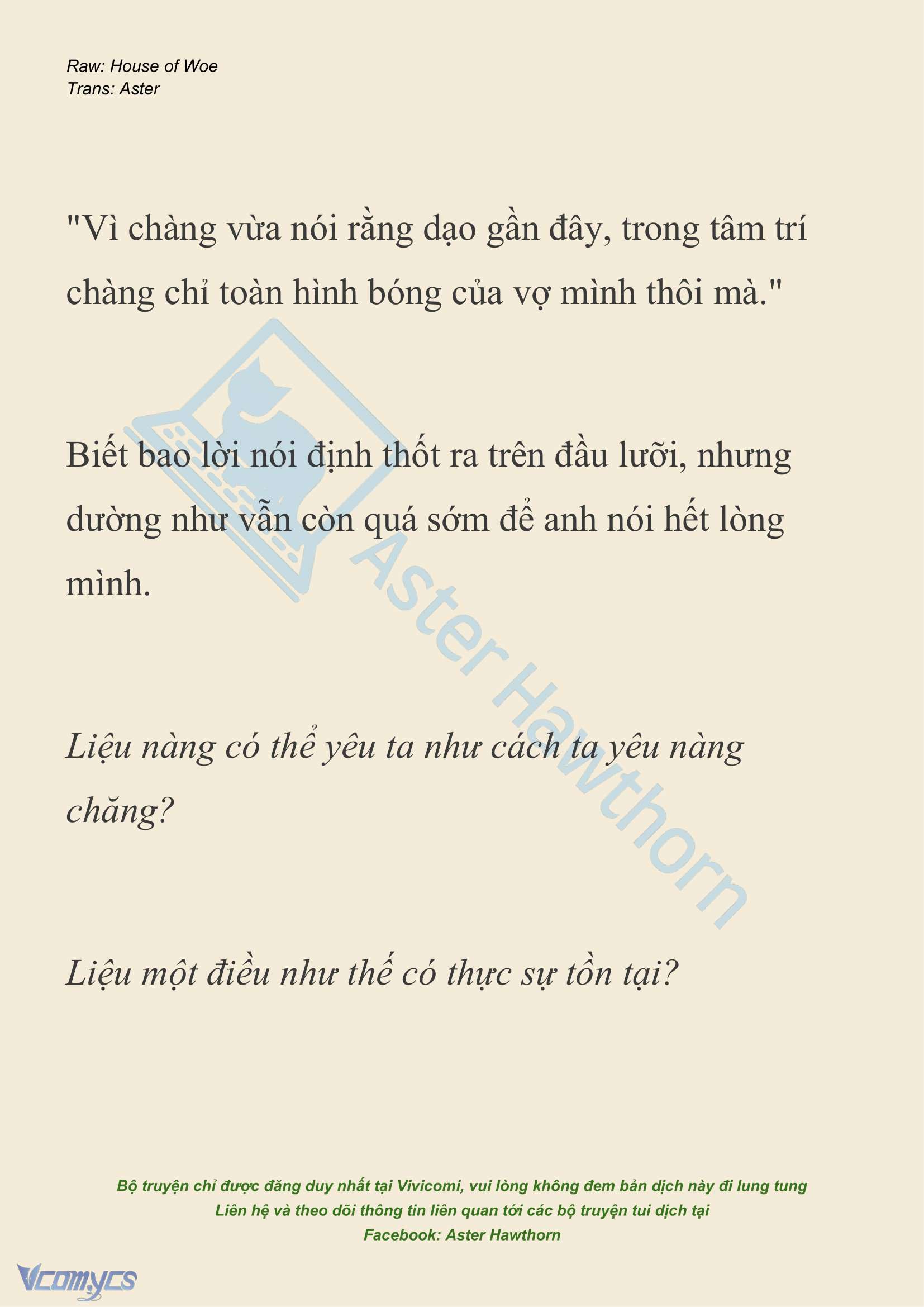 [NOVEL] Dành Cho Các Nữ Thần: Dành cho Psyche Chapter 27 - Trang 14