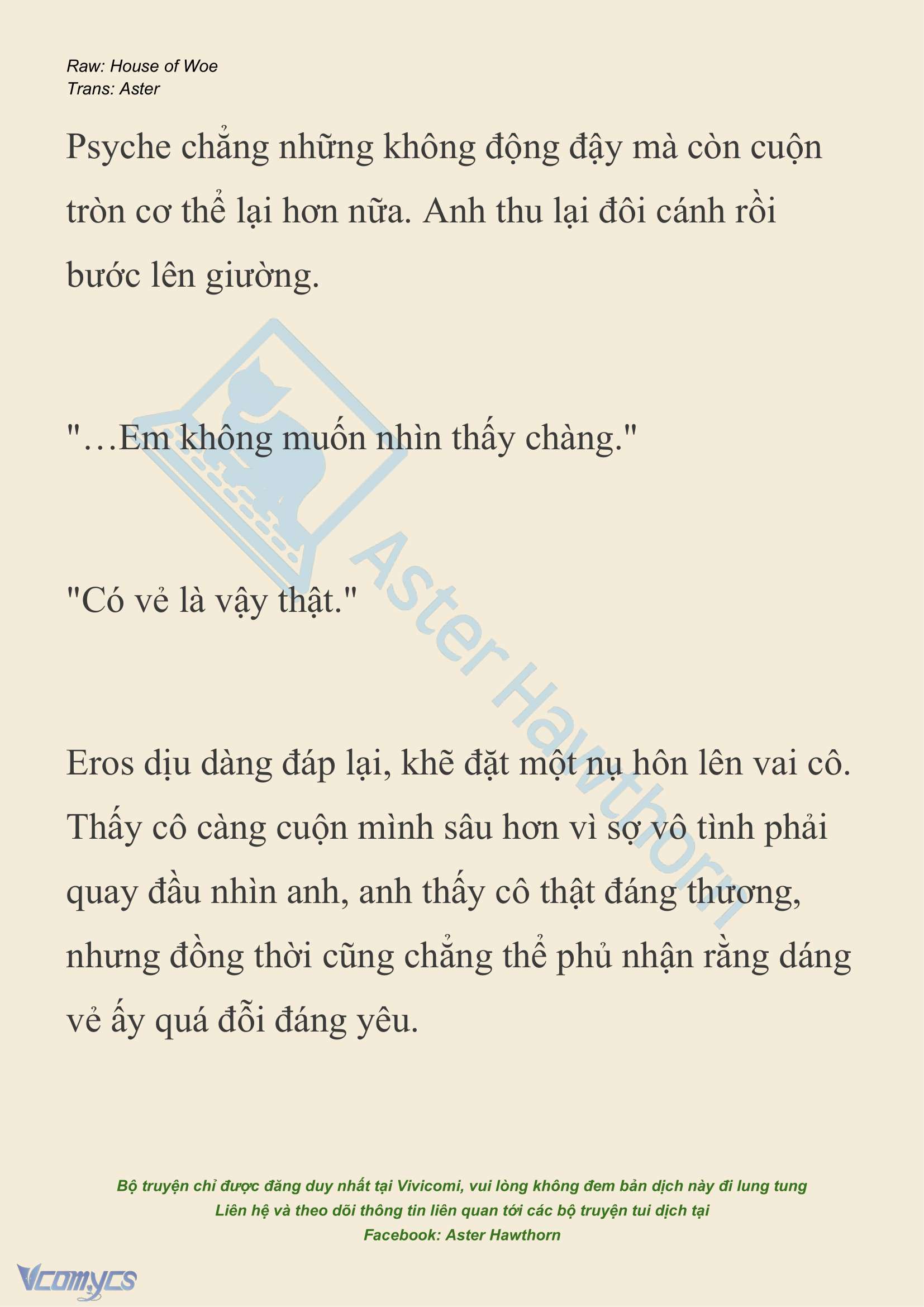 [NOVEL] Dành Cho Các Nữ Thần: Dành cho Psyche Chapter 27 - Trang 4