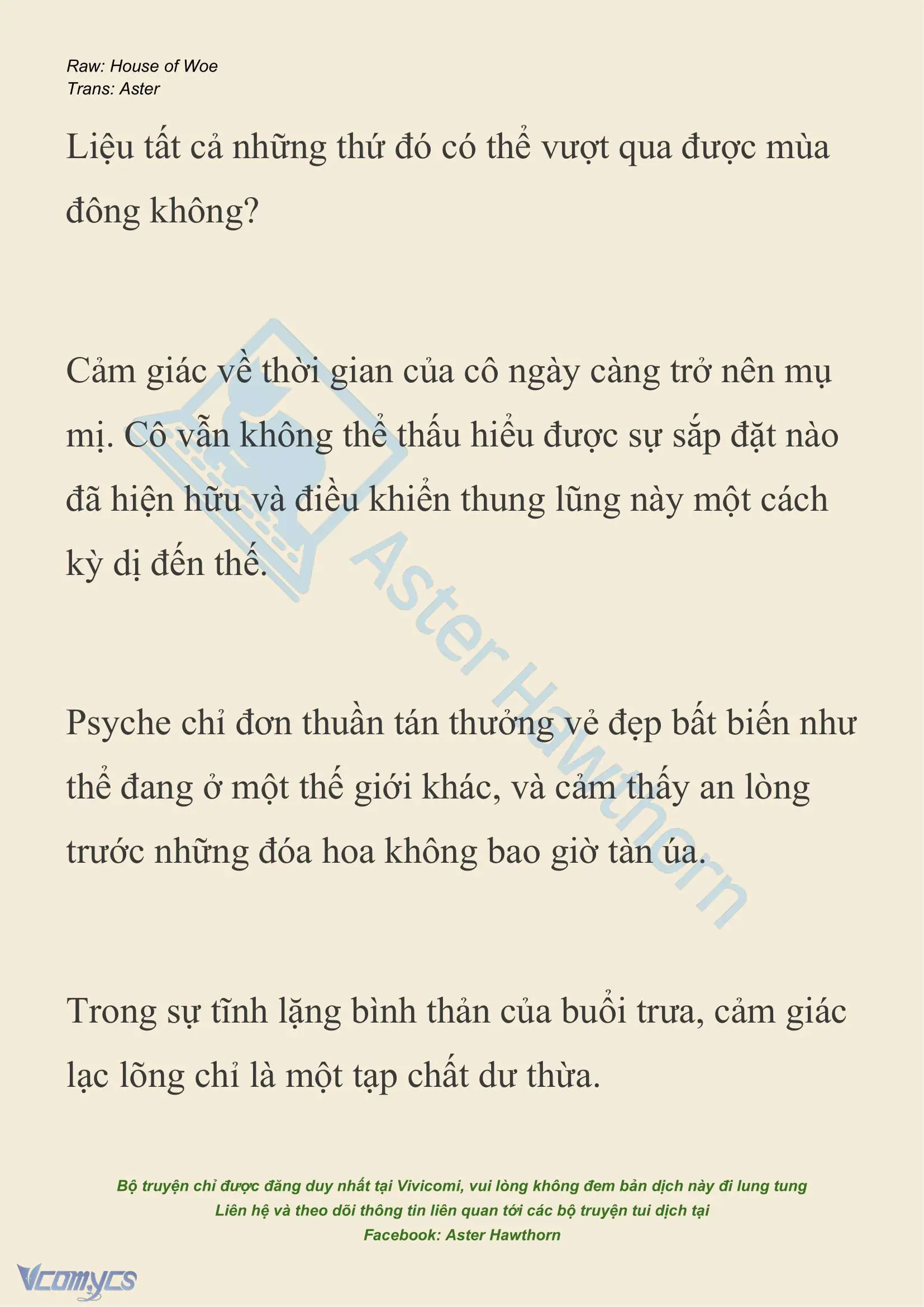[NOVEL] Dành Cho Các Nữ Thần: Dành cho Psyche Chapter 28 - Trang 4