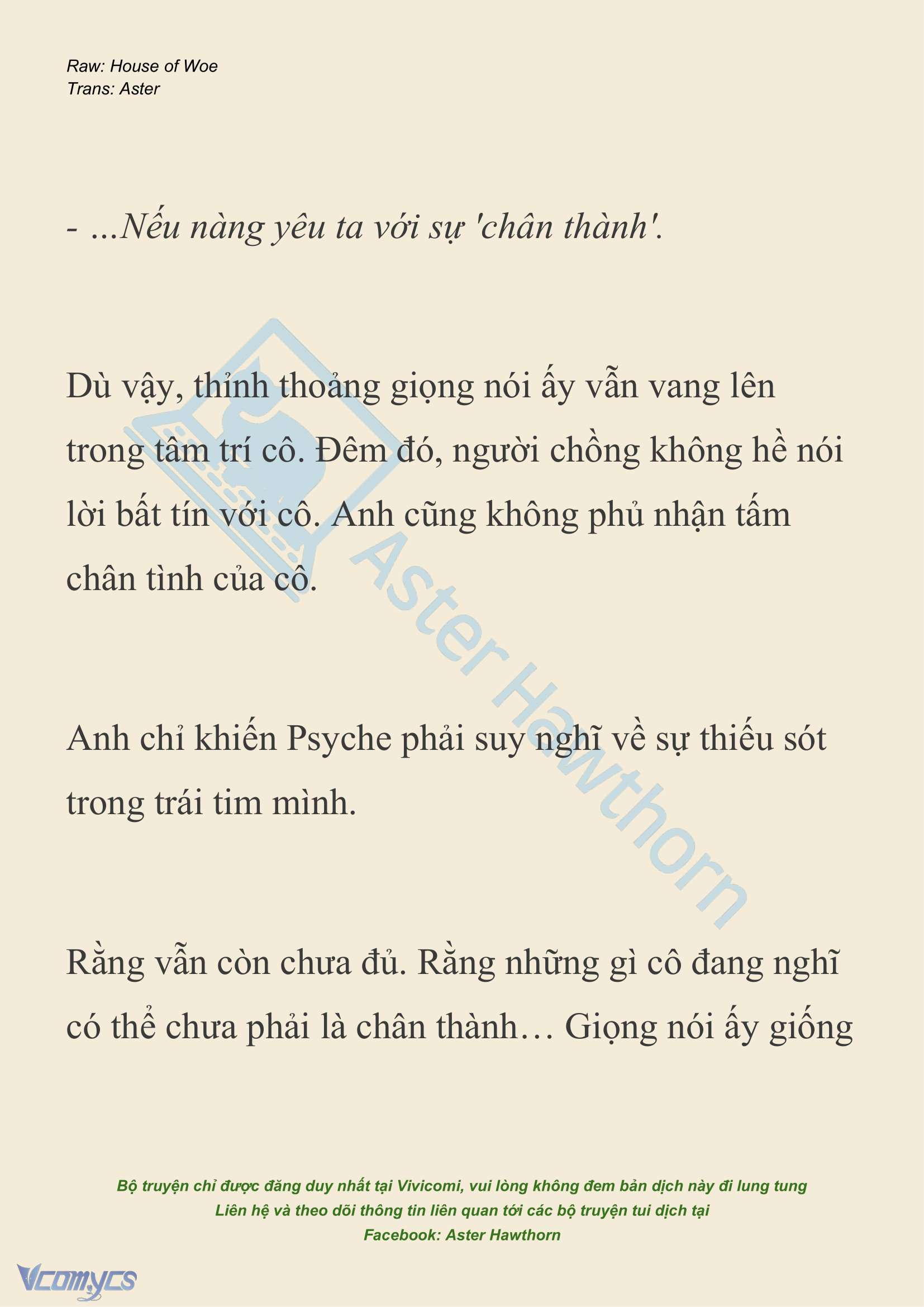 [NOVEL] Dành Cho Các Nữ Thần: Dành cho Psyche Chapter 28 - Trang 5