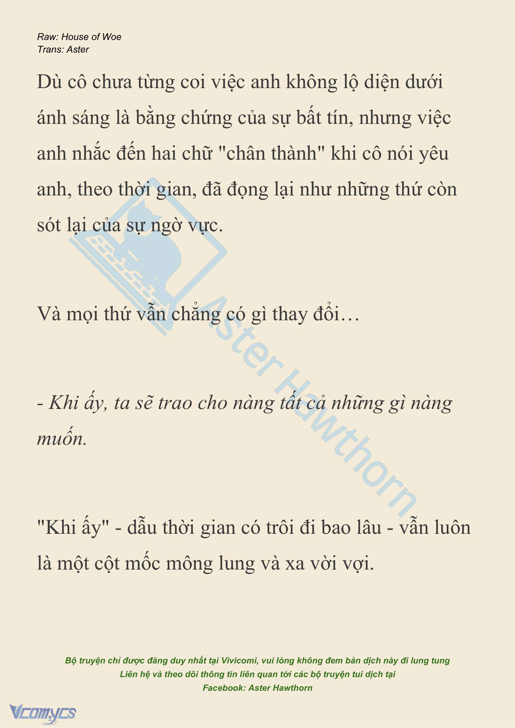 [NOVEL] Dành Cho Các Nữ Thần: Dành cho Psyche Chapter 28 - Trang 7