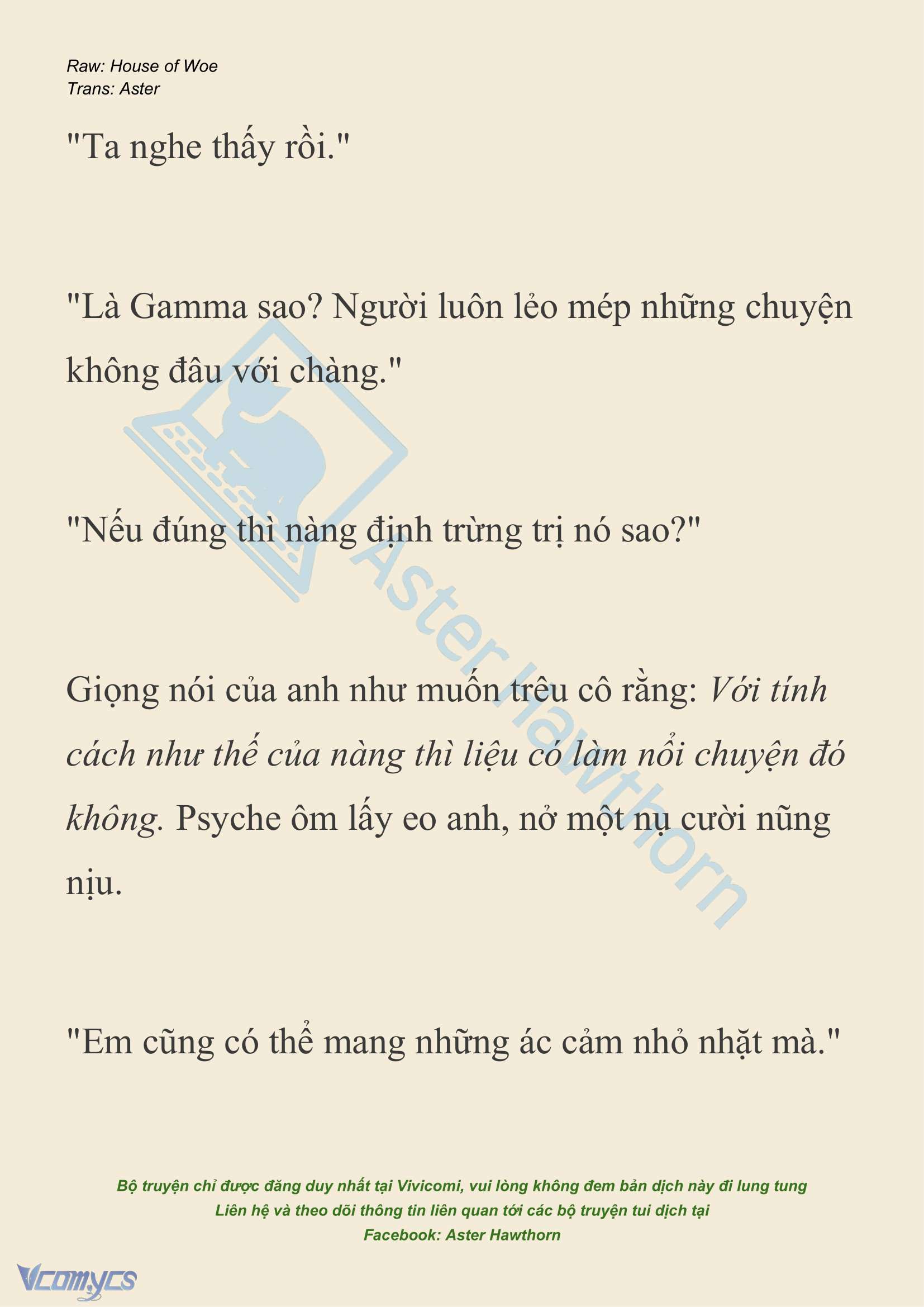 [NOVEL] Dành Cho Các Nữ Thần: Dành cho Psyche Chapter 29 - Trang 9