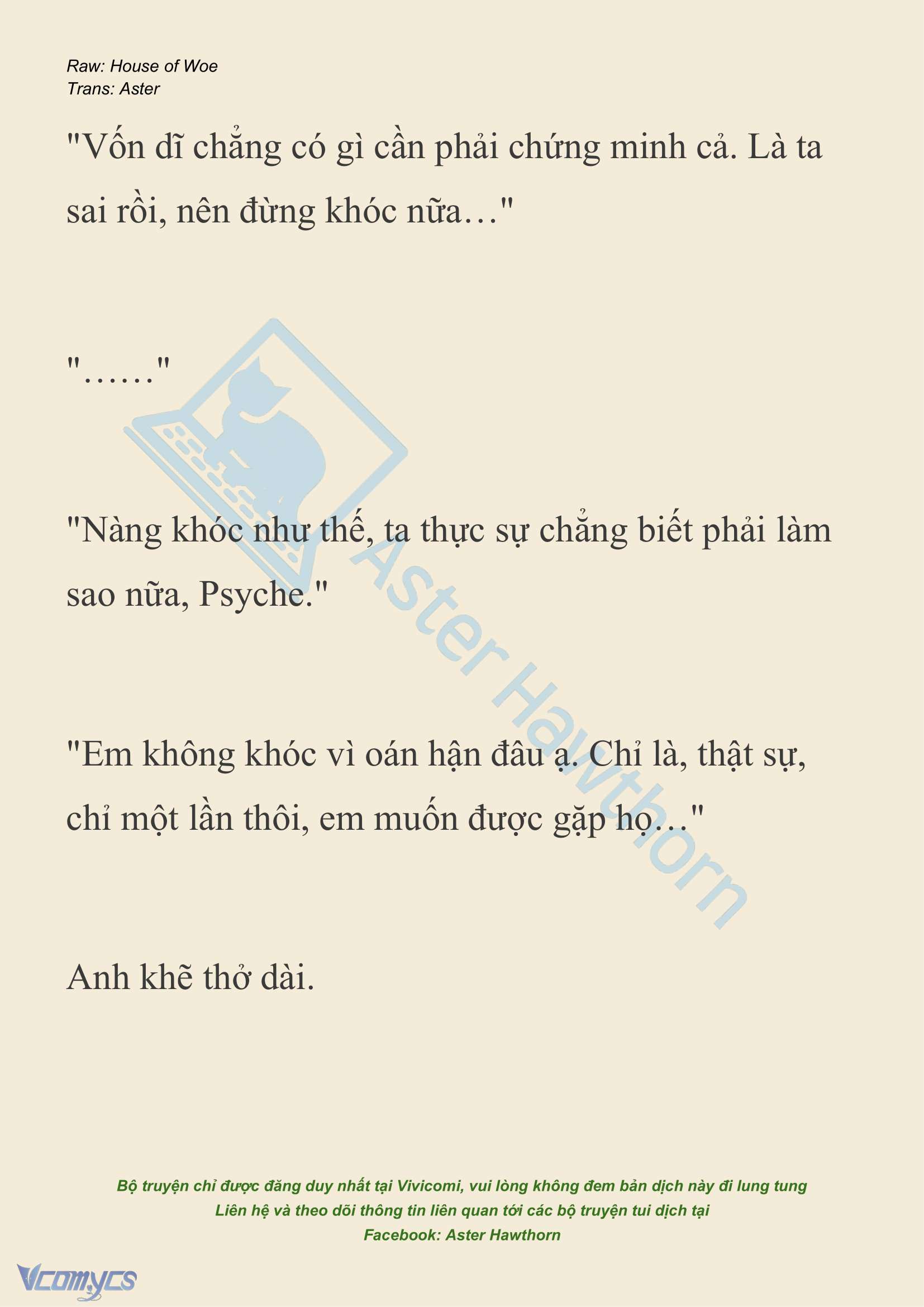 [NOVEL] Dành Cho Các Nữ Thần: Dành cho Psyche Chapter 30 - Trang 12