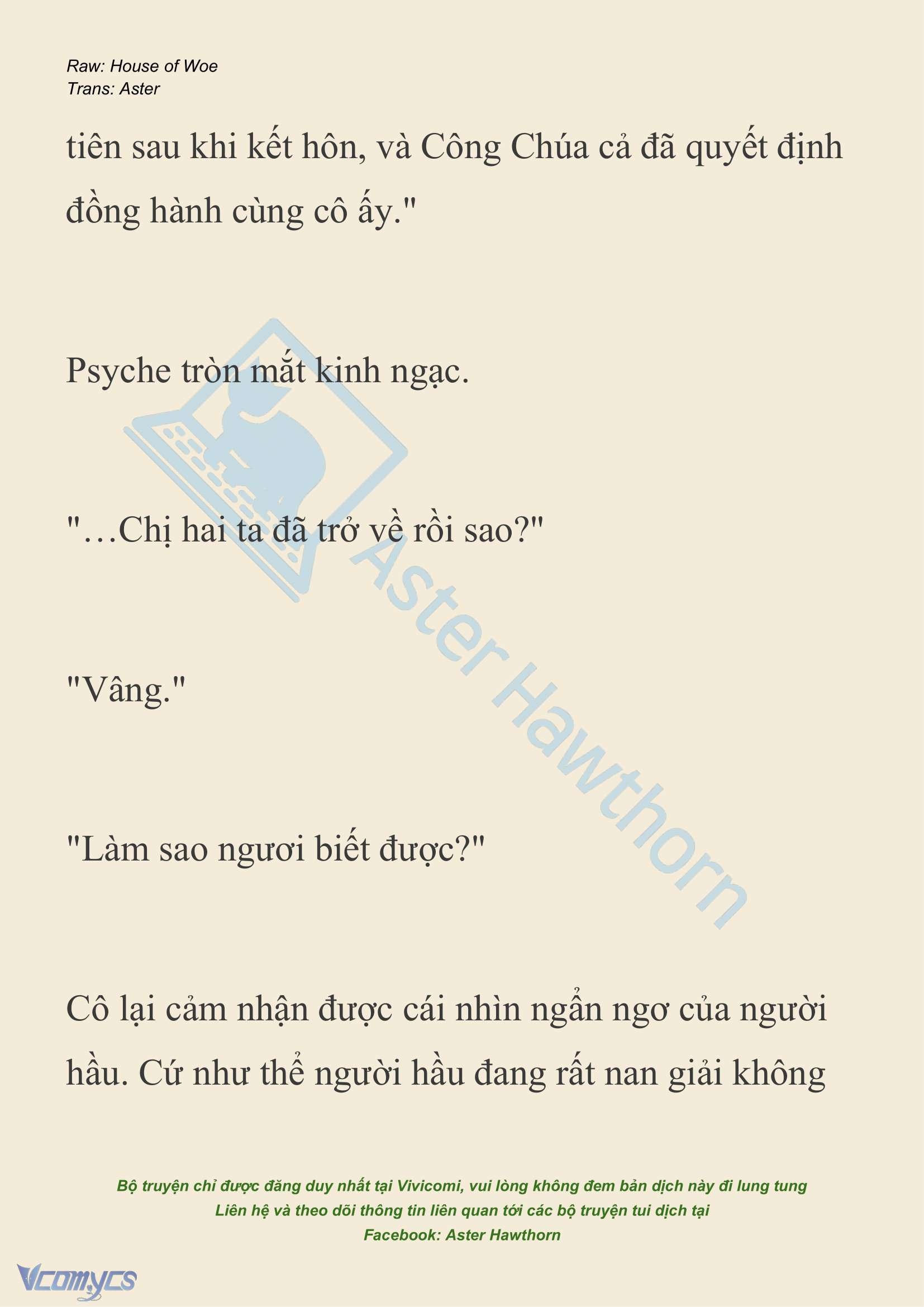 [NOVEL] Dành Cho Các Nữ Thần: Dành cho Psyche Chapter 30 - Trang 20