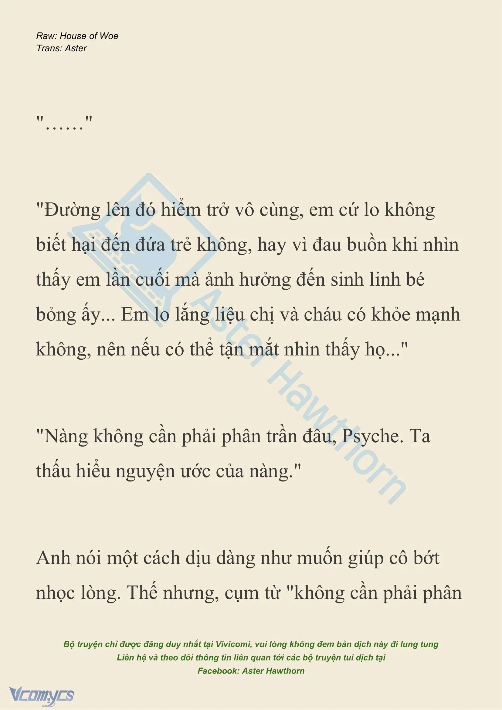 [NOVEL] Dành Cho Các Nữ Thần: Dành cho Psyche Chapter 30 - Trang 3