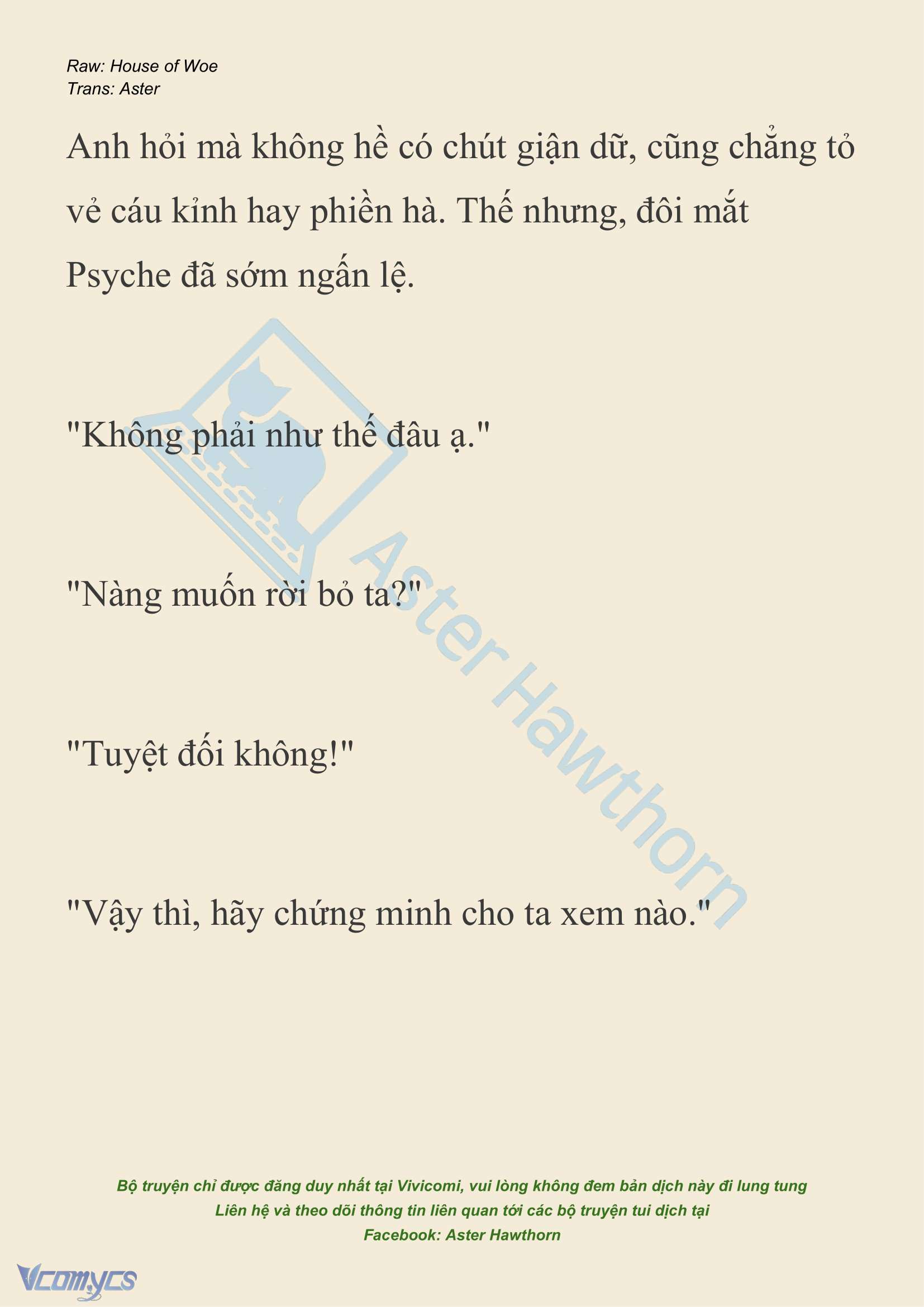 [NOVEL] Dành Cho Các Nữ Thần: Dành cho Psyche Chapter 30 - Trang 5