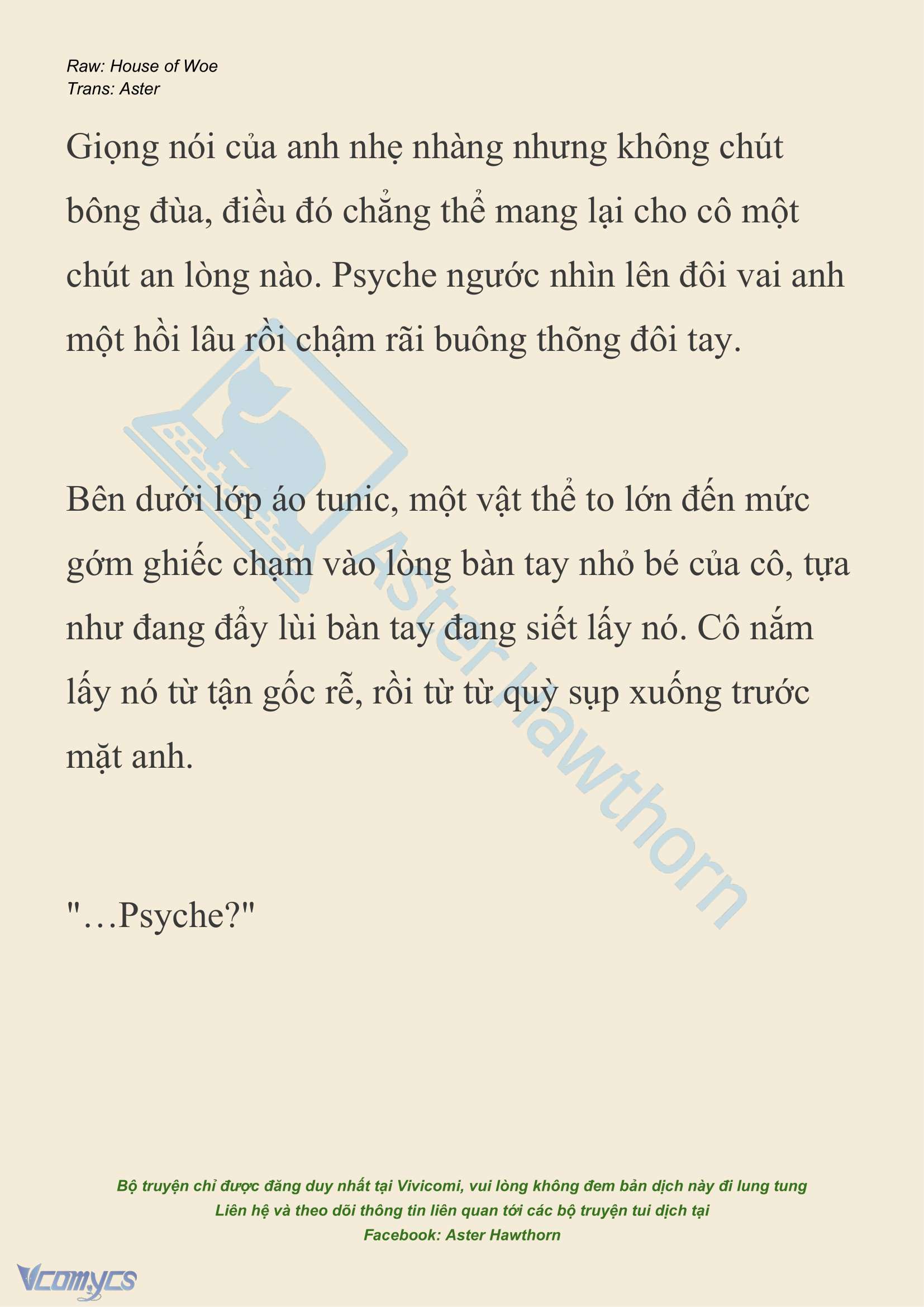 [NOVEL] Dành Cho Các Nữ Thần: Dành cho Psyche Chapter 30 - Trang 6