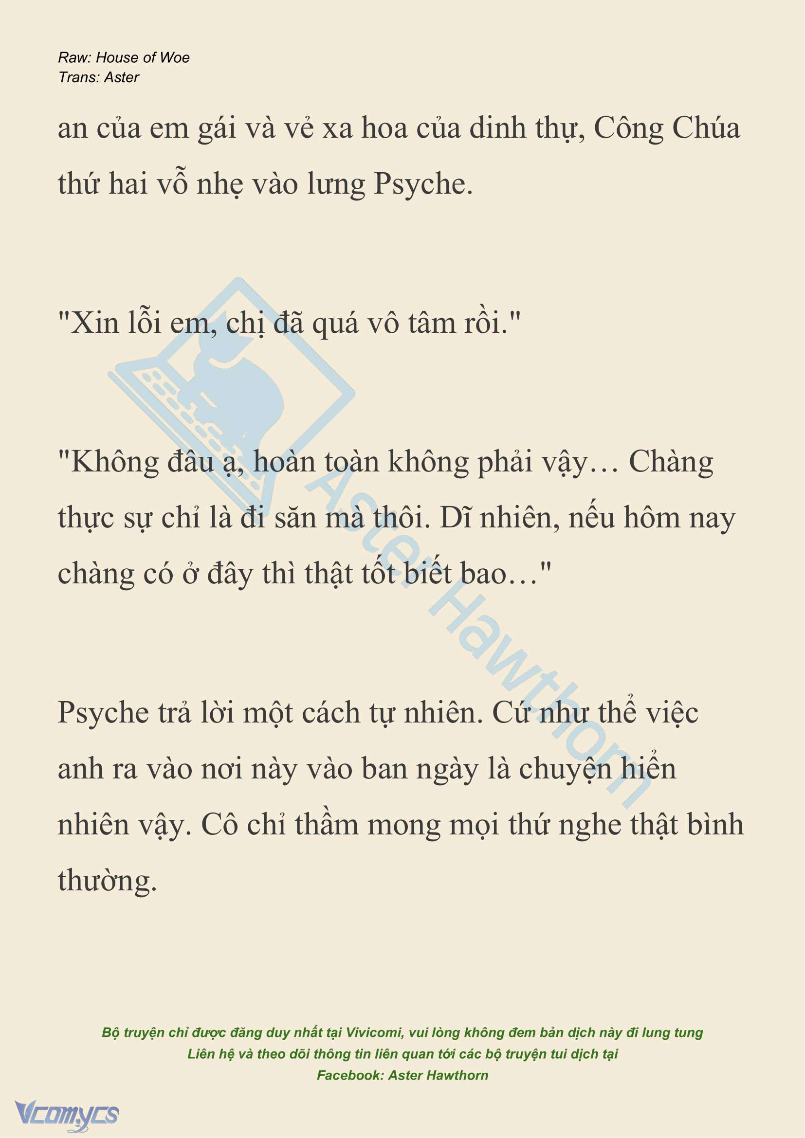 [NOVEL] Dành Cho Các Nữ Thần: Dành cho Psyche Chapter 31 - Trang 10