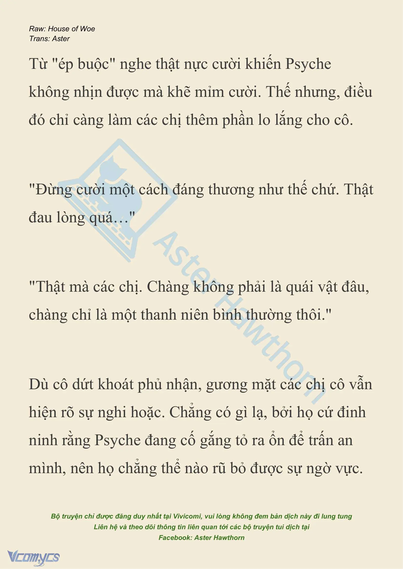 [NOVEL] Dành Cho Các Nữ Thần: Dành cho Psyche Chapter 31 - Trang 16