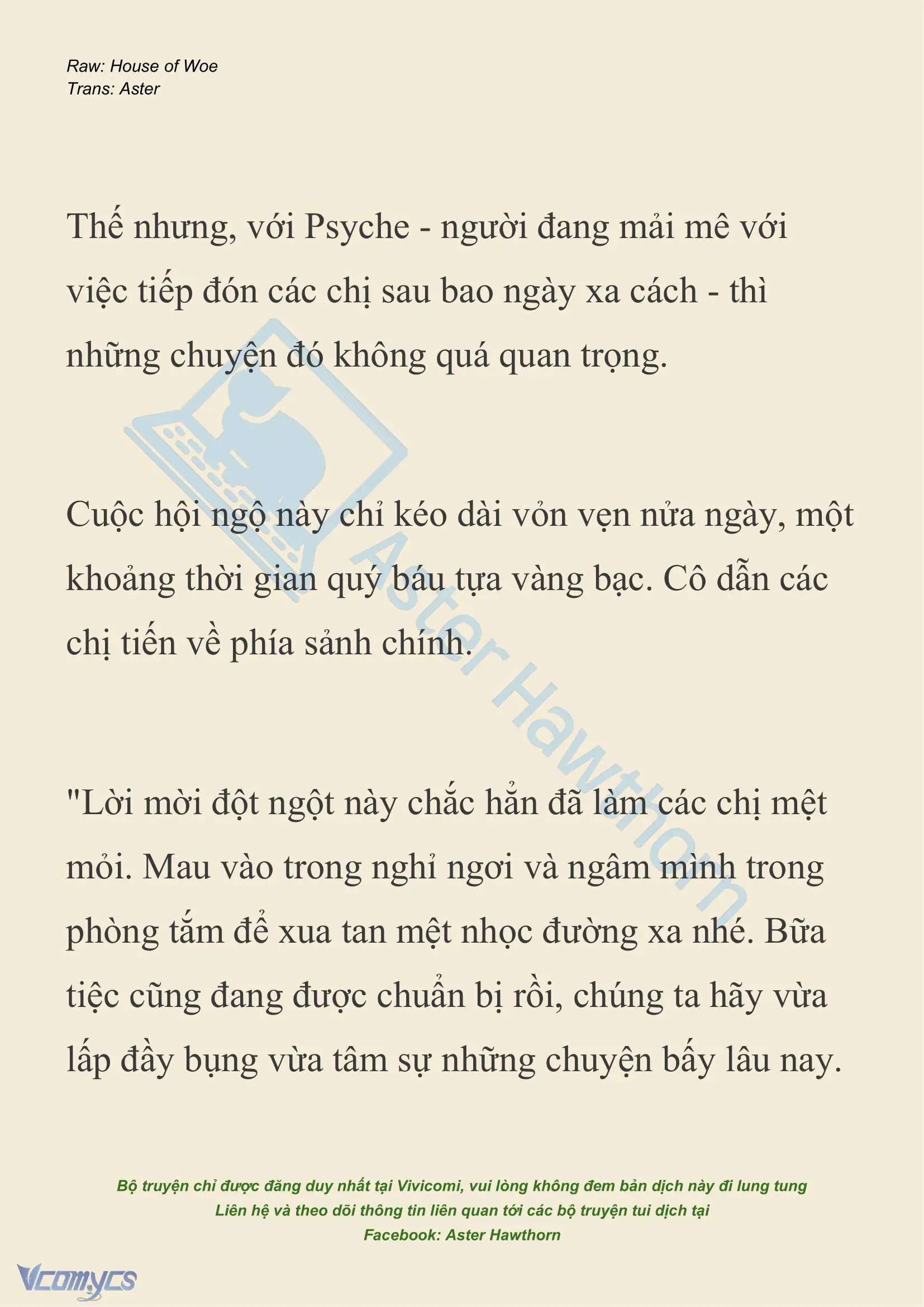 [NOVEL] Dành Cho Các Nữ Thần: Dành cho Psyche Chapter 31 - Trang 17