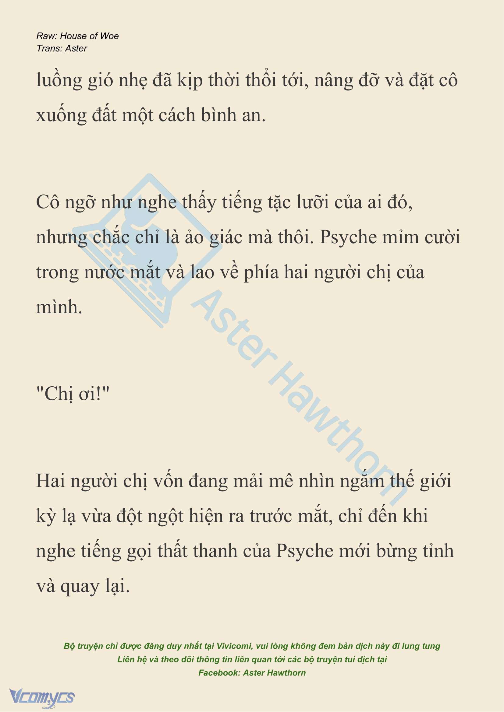 [NOVEL] Dành Cho Các Nữ Thần: Dành cho Psyche Chapter 31 - Trang 3
