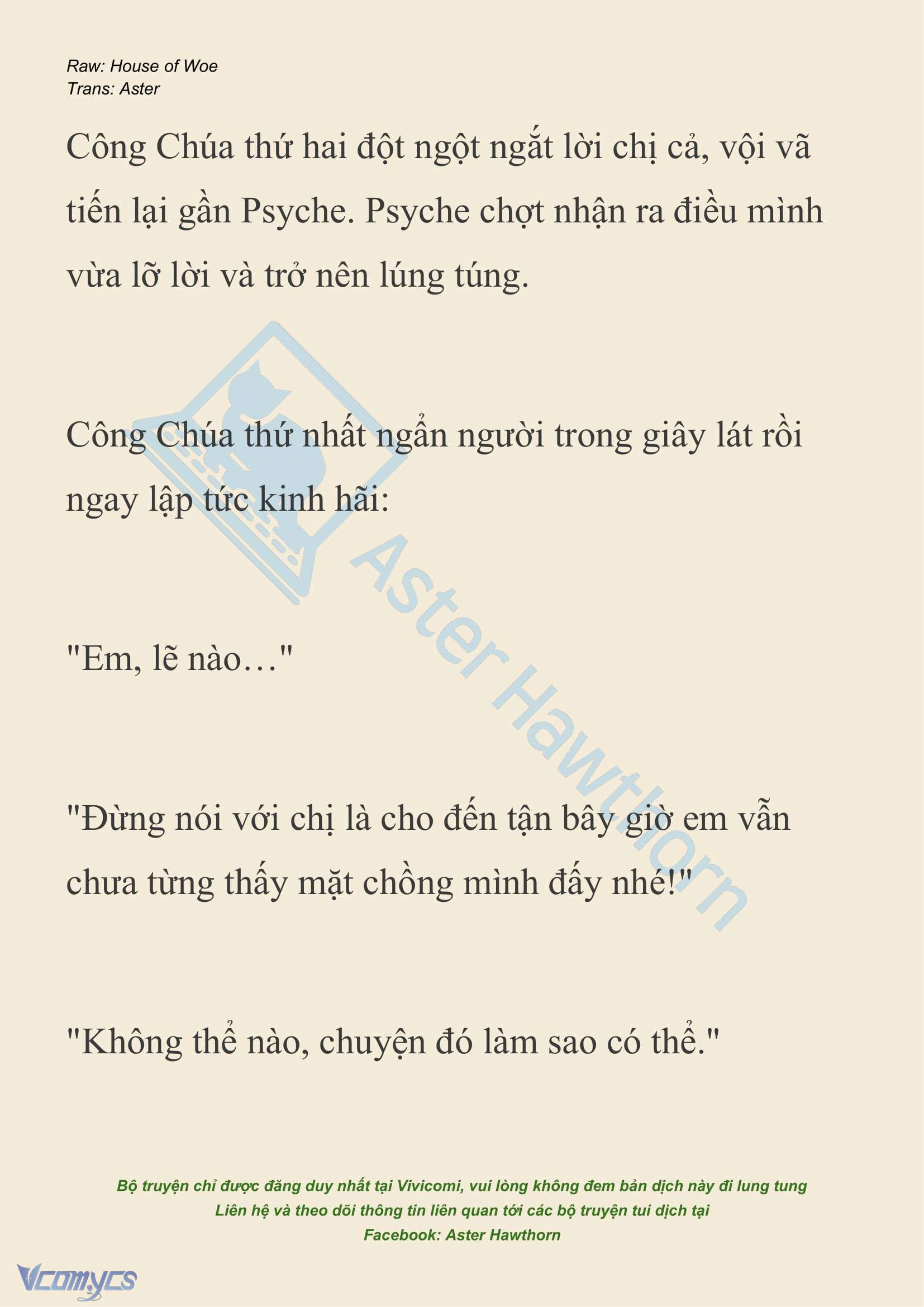 [NOVEL] Dành Cho Các Nữ Thần: Dành cho Psyche Chapter 33 - Trang 18