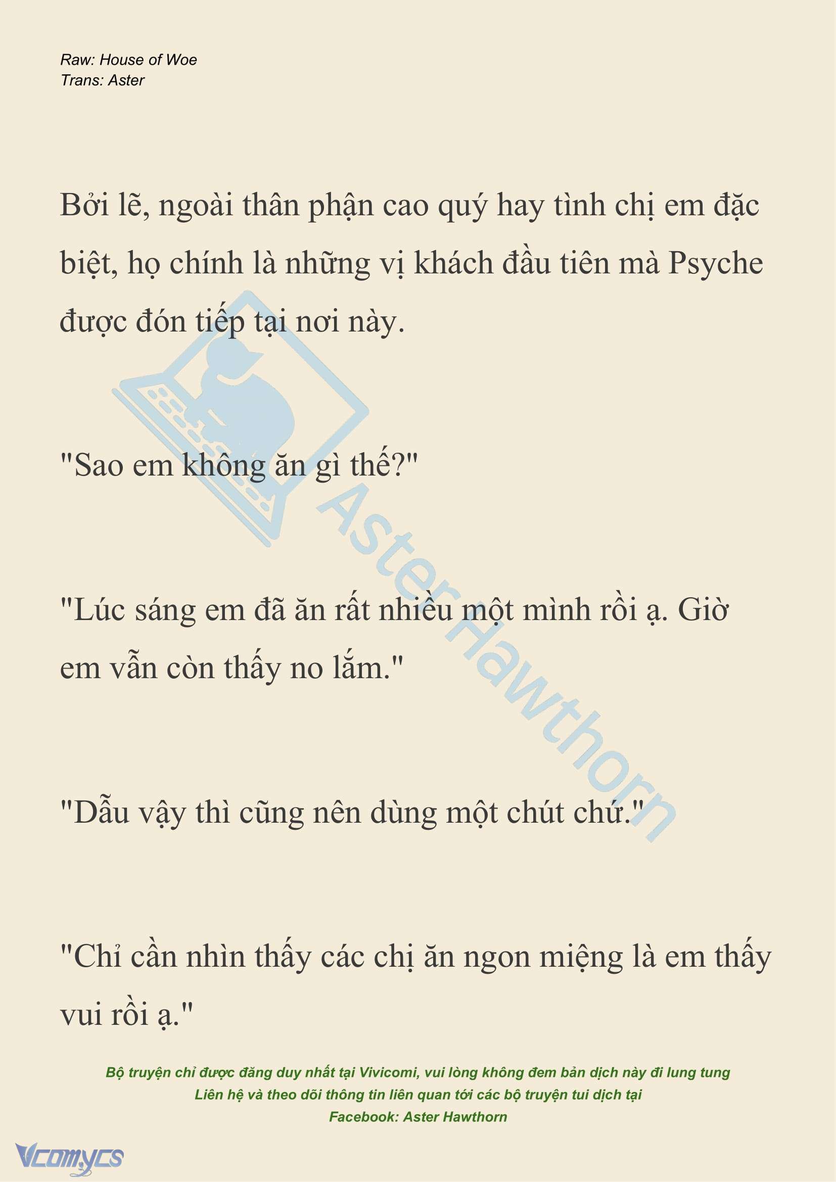 [NOVEL] Dành Cho Các Nữ Thần: Dành cho Psyche Chapter 33 - Trang 7