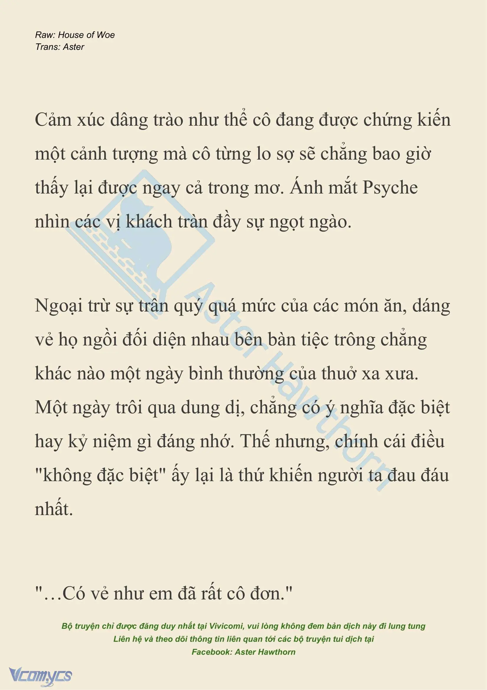 [NOVEL] Dành Cho Các Nữ Thần: Dành cho Psyche Chapter 33 - Trang 8