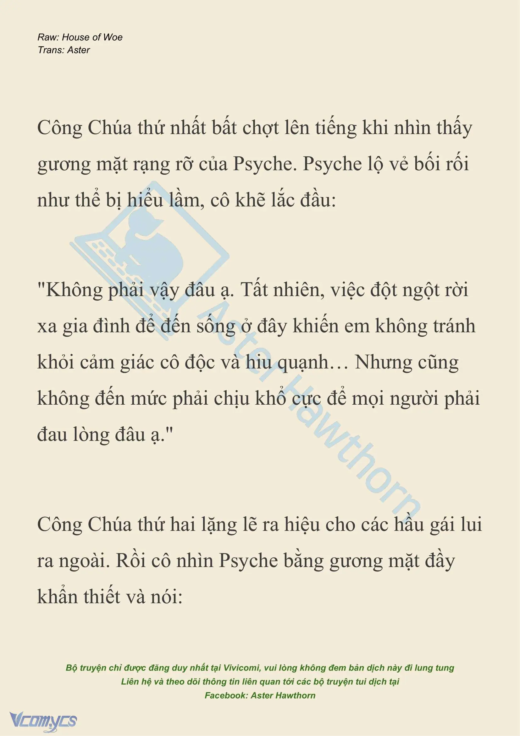 [NOVEL] Dành Cho Các Nữ Thần: Dành cho Psyche Chapter 33 - Trang 9