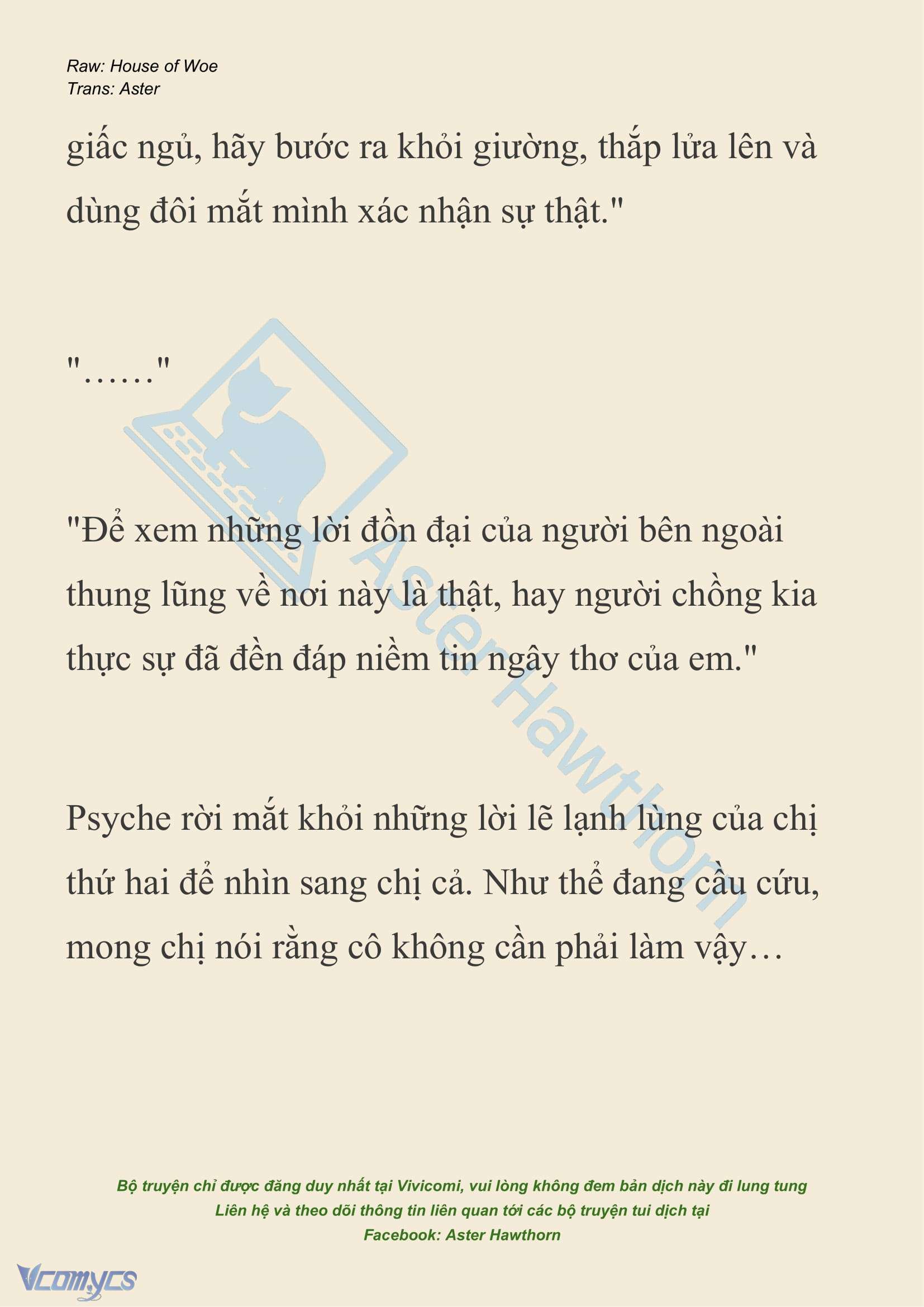 [NOVEL] Dành Cho Các Nữ Thần: Dành cho Psyche Chapter 34 - Trang 10