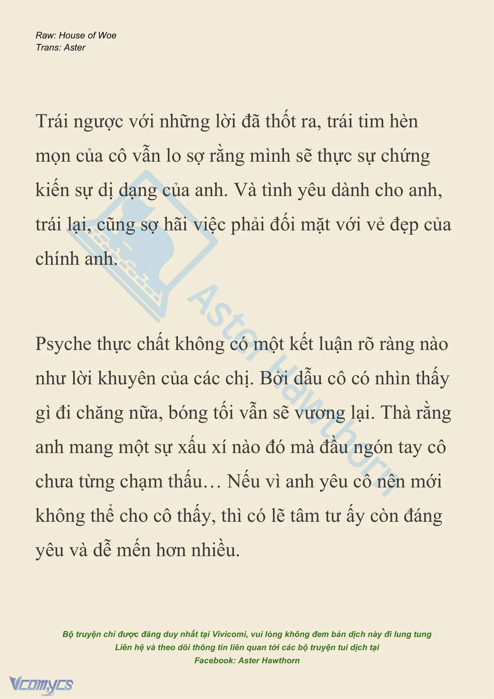 [NOVEL] Dành Cho Các Nữ Thần: Dành cho Psyche Chapter 34 - Trang 16