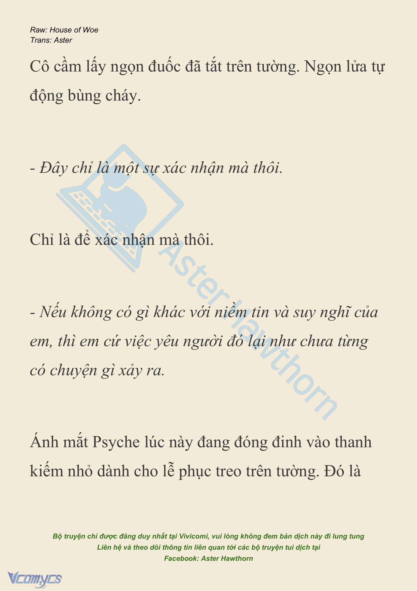 [NOVEL] Dành Cho Các Nữ Thần: Dành cho Psyche Chapter 34 - Trang 21
